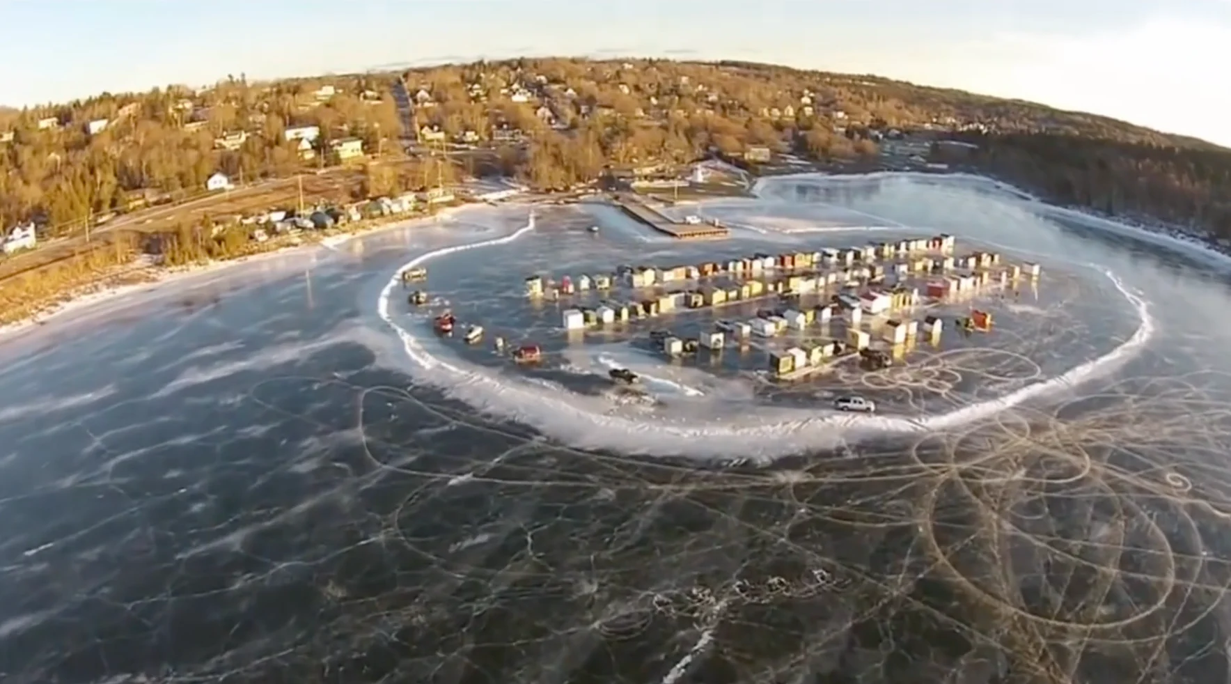 NO RE-USE: Courtesy: Derek Grant  - Rothesay, NB - Winter of 2015. Ice fishing.