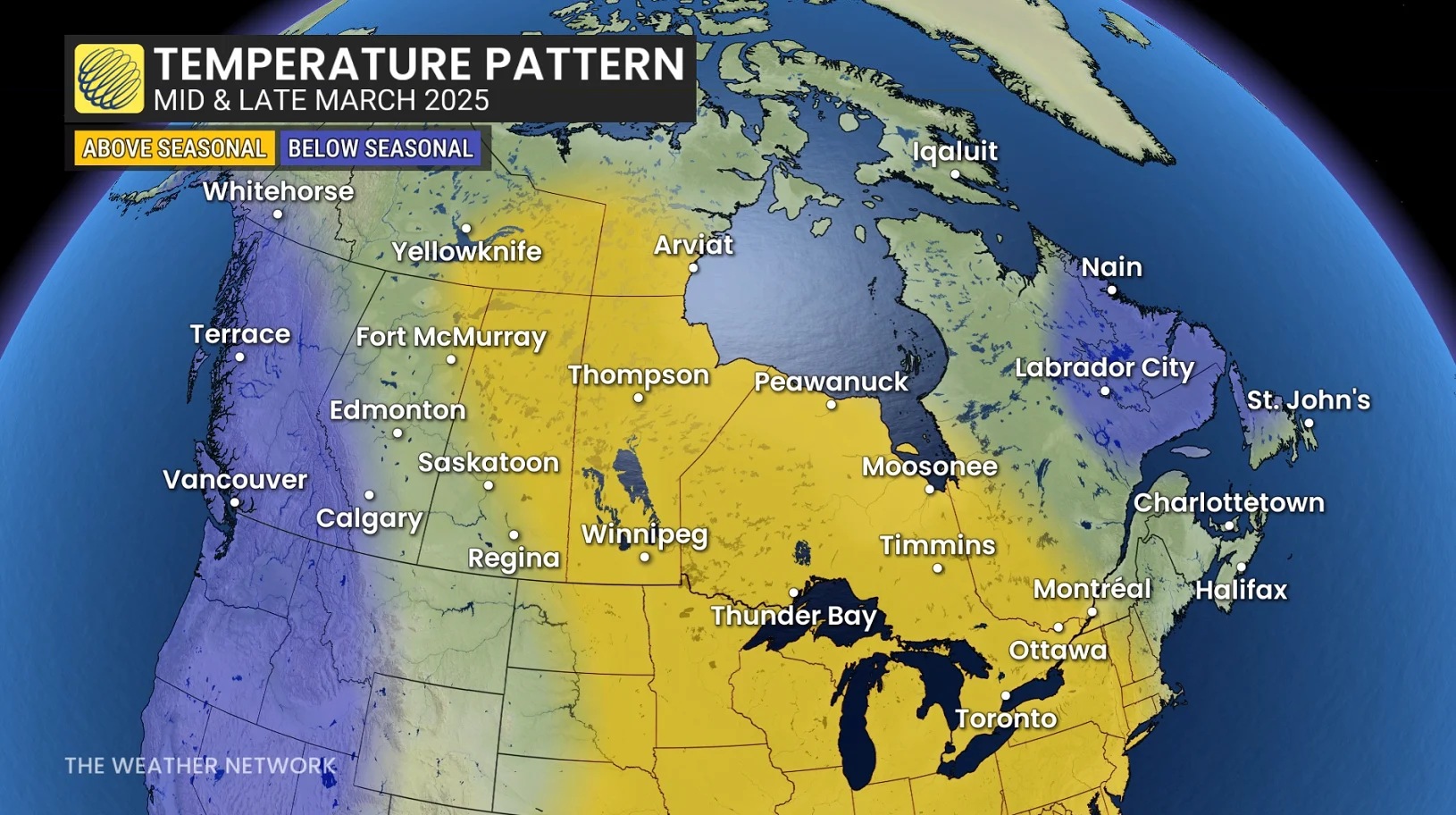 March 2025 Outlook Temp Pattern Mid Late March