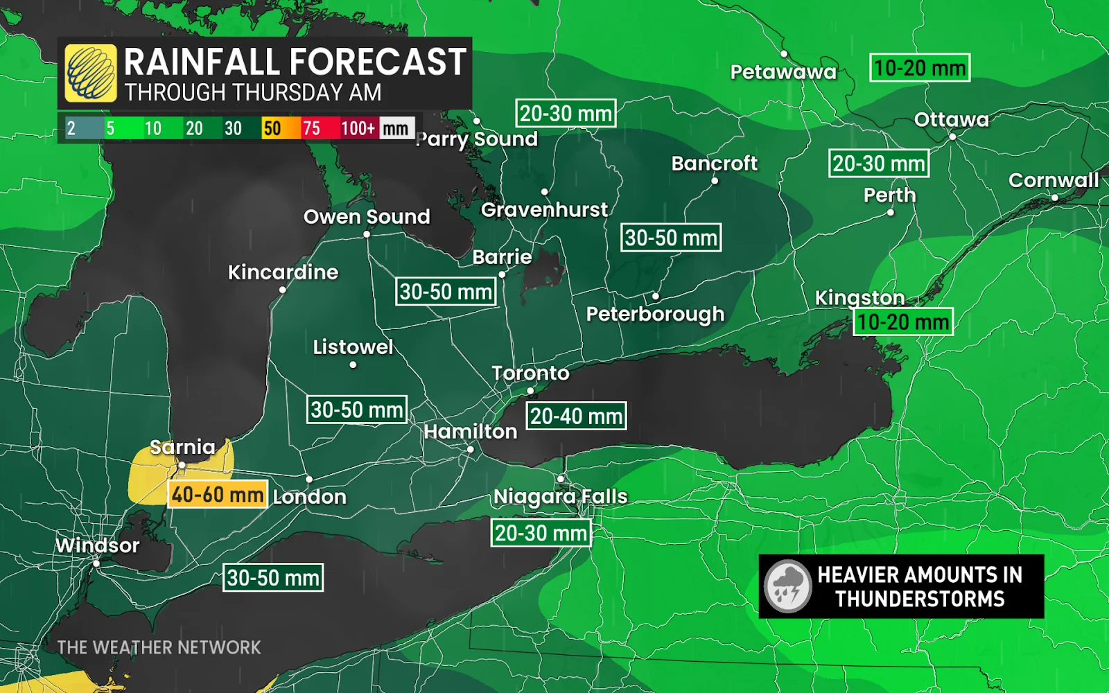 Ontario rainfall outlook