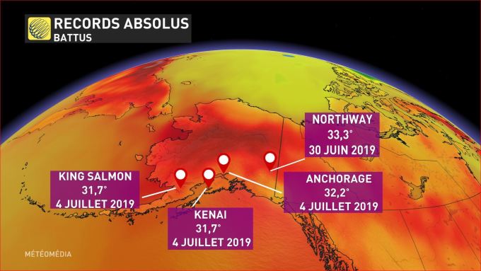 Meteomedia Records De Chaleur La Situation S Aggrave En Alaska