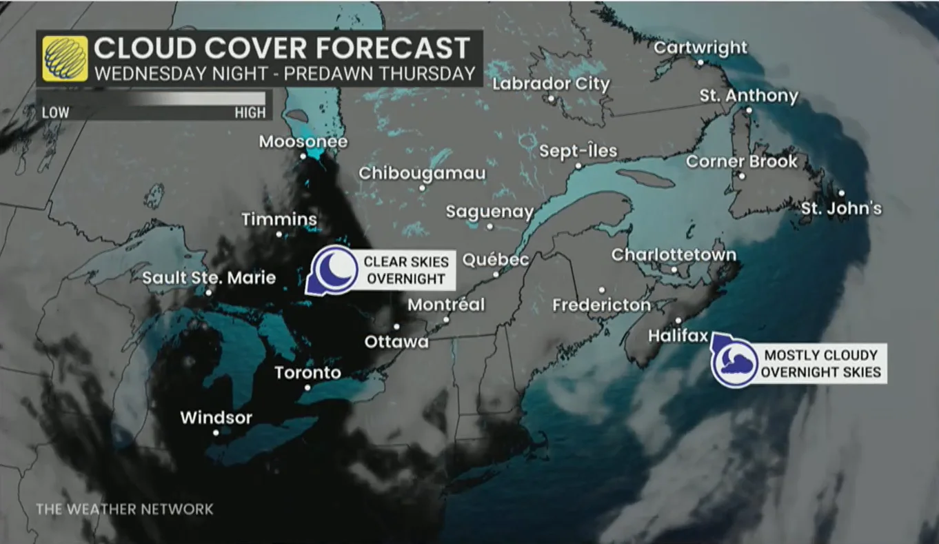 Aurora Cloud Cover - April 16 - East