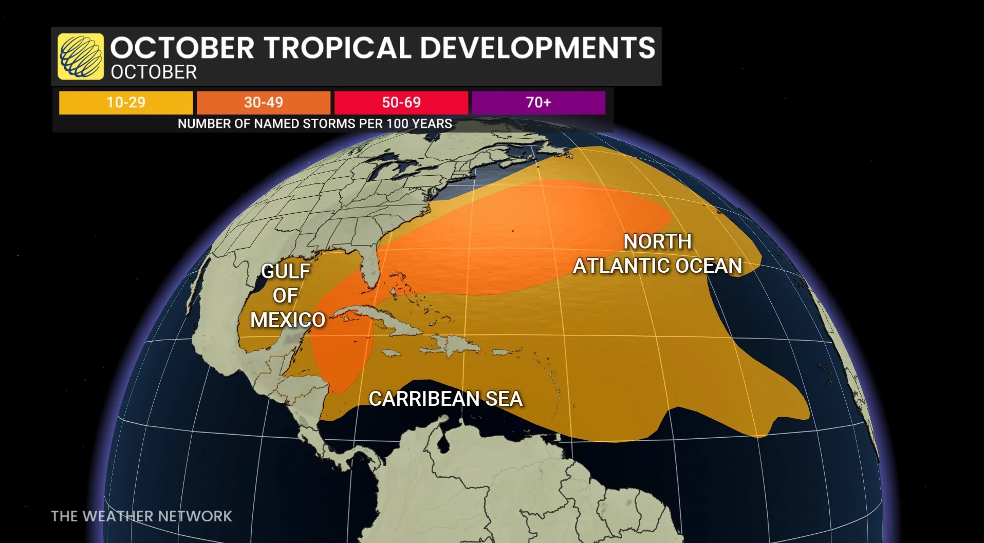 October Tropical Development Atlantic