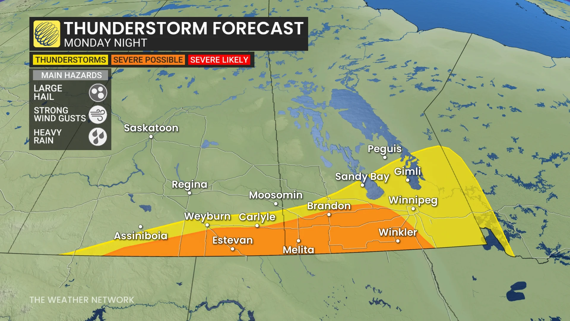 Barron - 0721 Monday night Prairies Thunderstorm Forecast