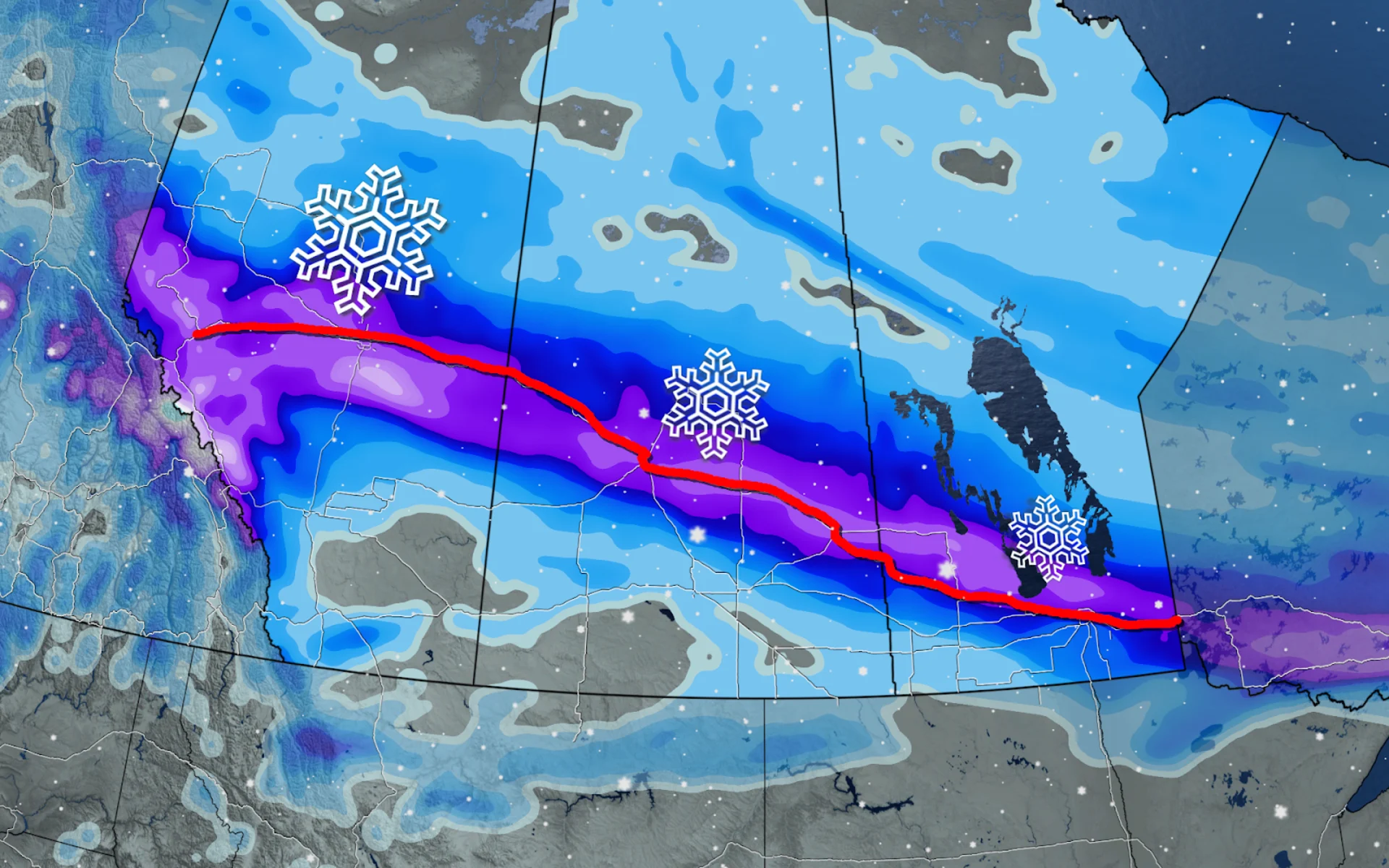 Fine line divides Prairies between basking in heat and being buried in snow
