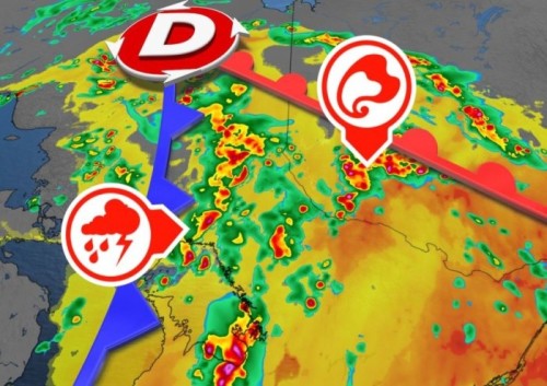 Orages violents pannes d lectricit et veille de tornade