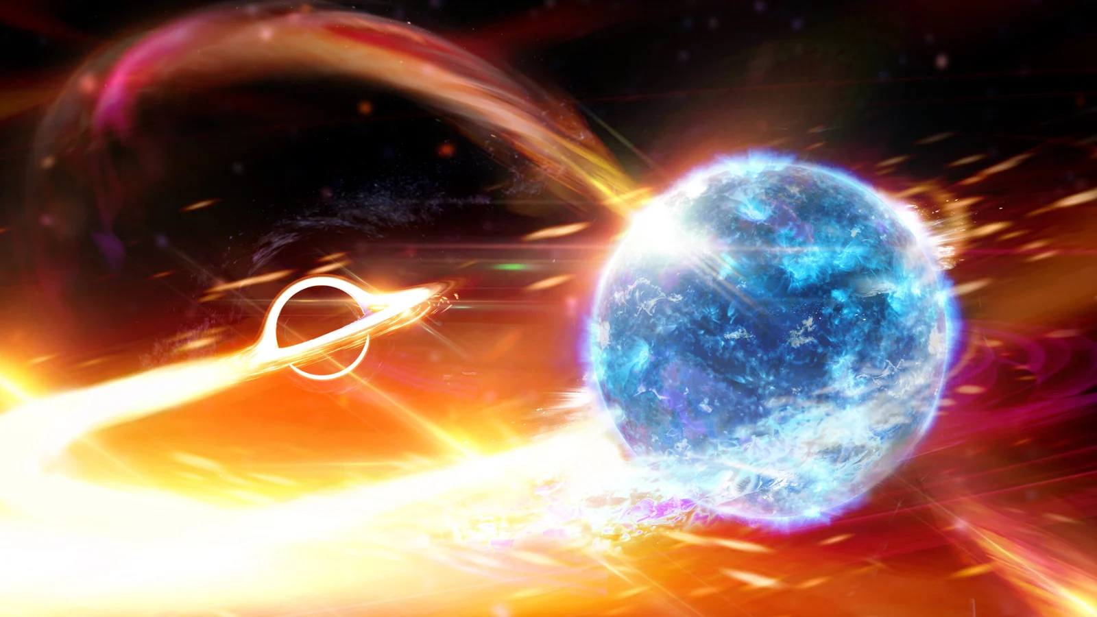 Space-time ripples may point to black hole swallowing a neutron star
