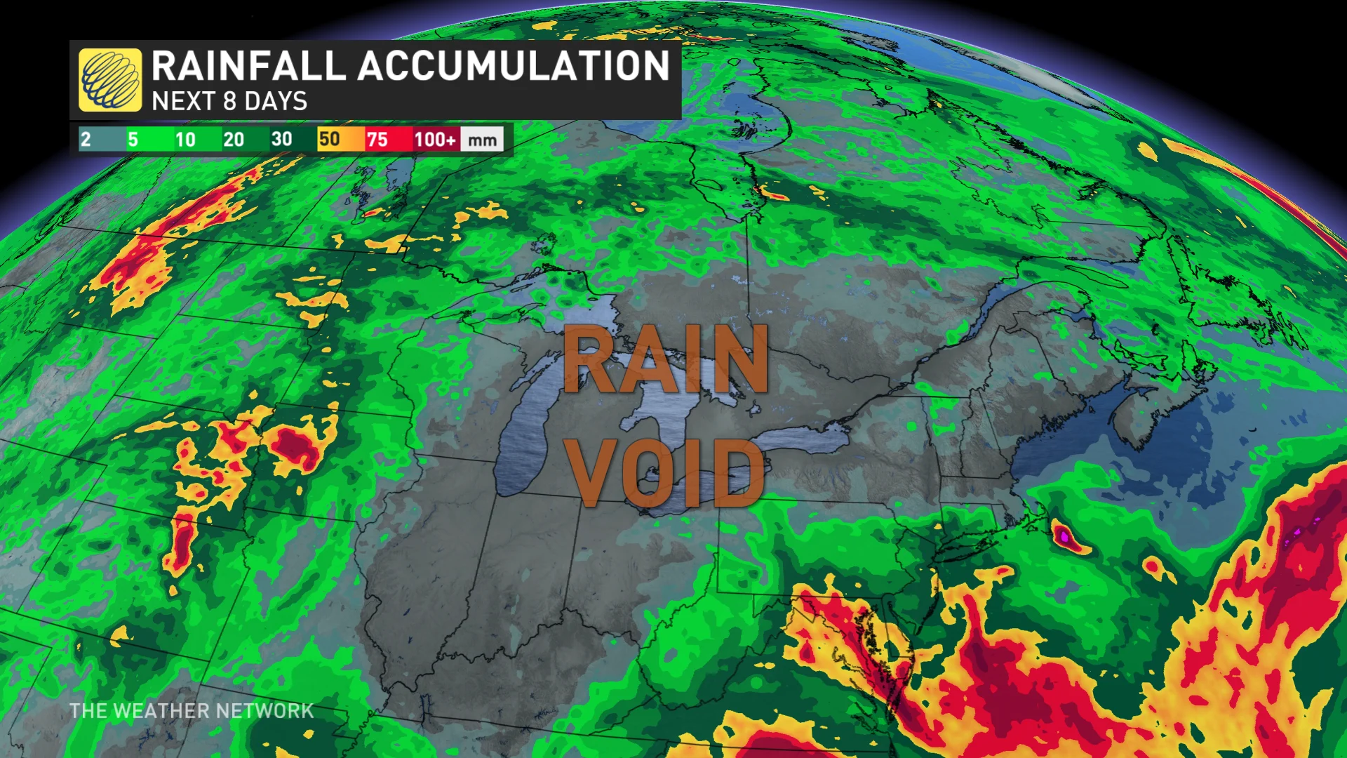 Rainfall Next 8 Days