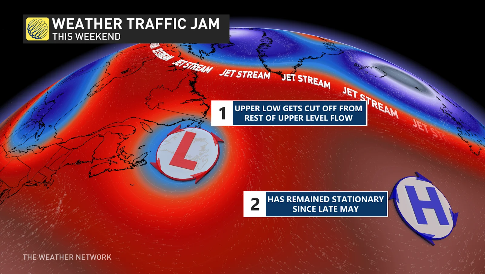 Blocking pattern Eastern Canada