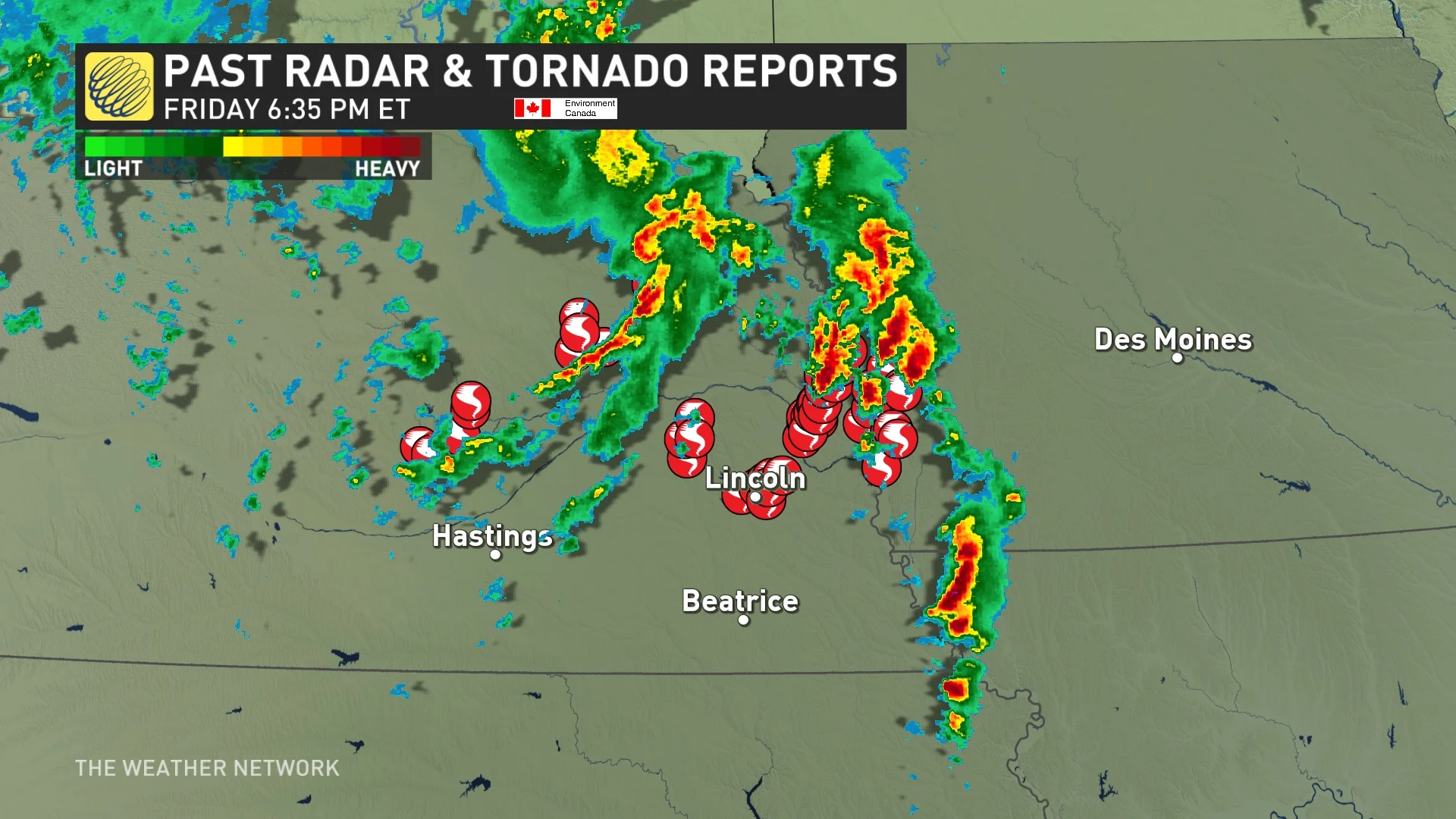U.S. past radar and tornado reports for April 26