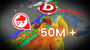 50 millions d'Américains sous la menace d'orages violents vendredi