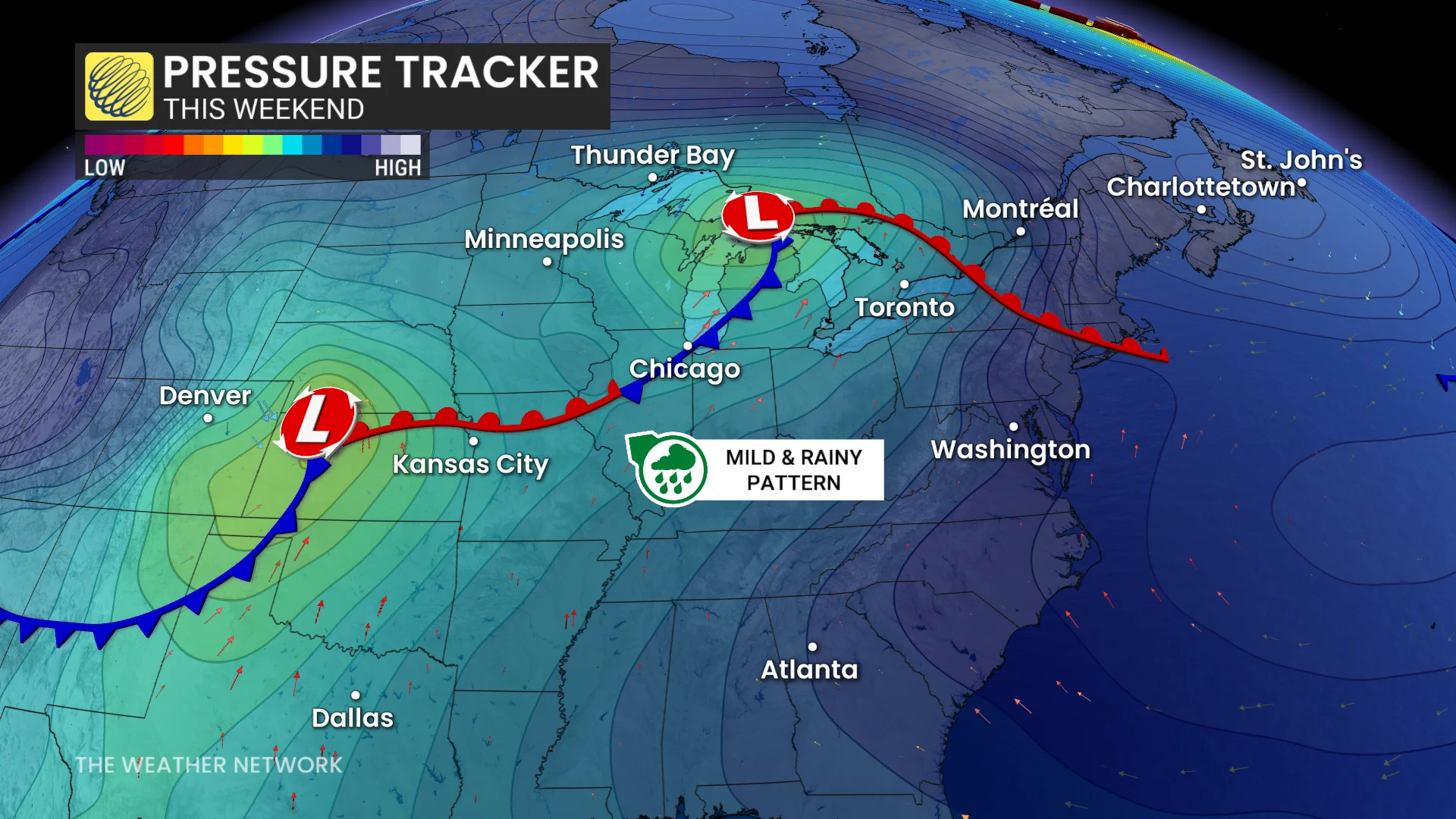 Baron - Ontario pressure tracker this weekend - April 1