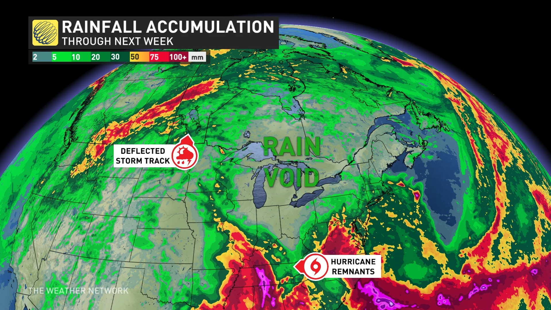 Baron - Rain accumulations through next week