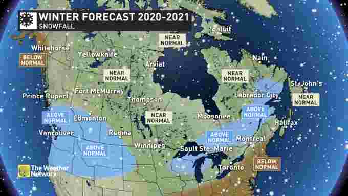 2021 National Snowfall forecast