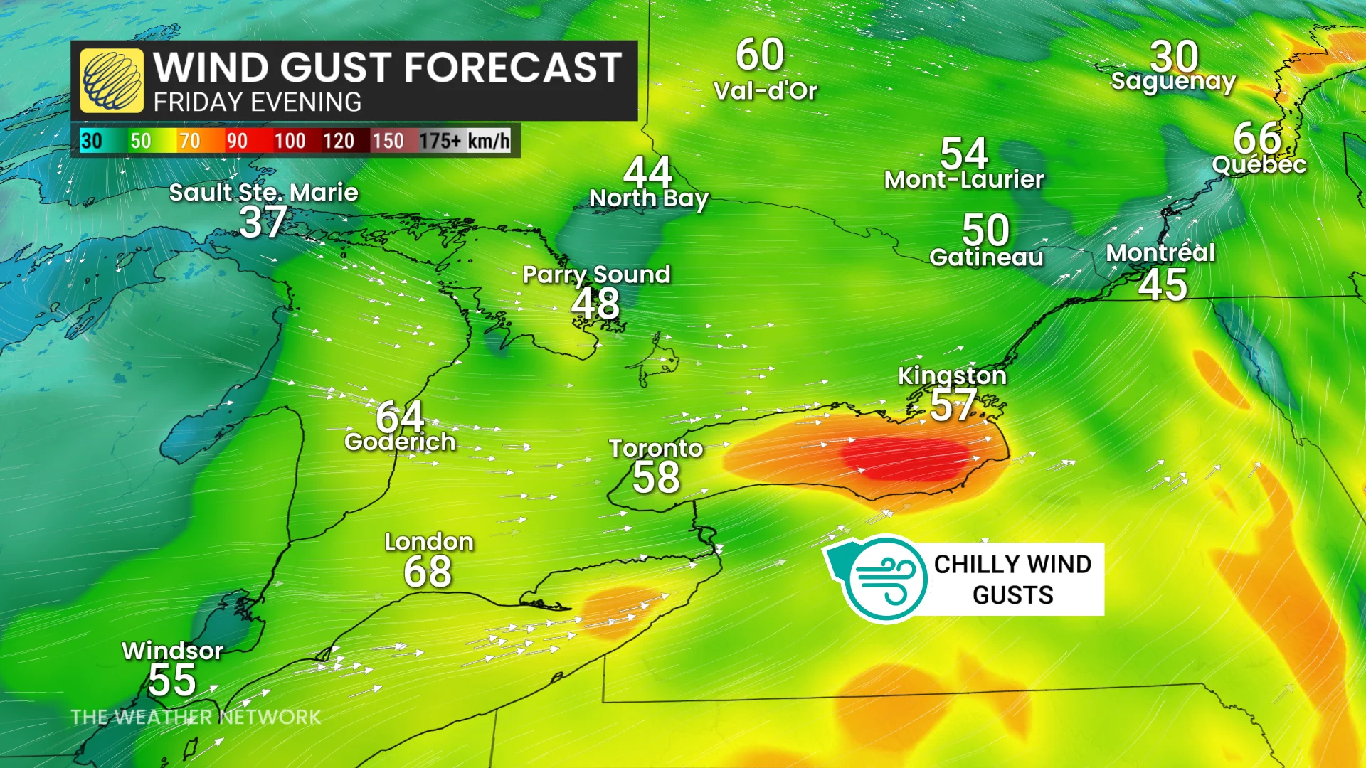 Baron - Friday evening winds in Ontario - Oct 31