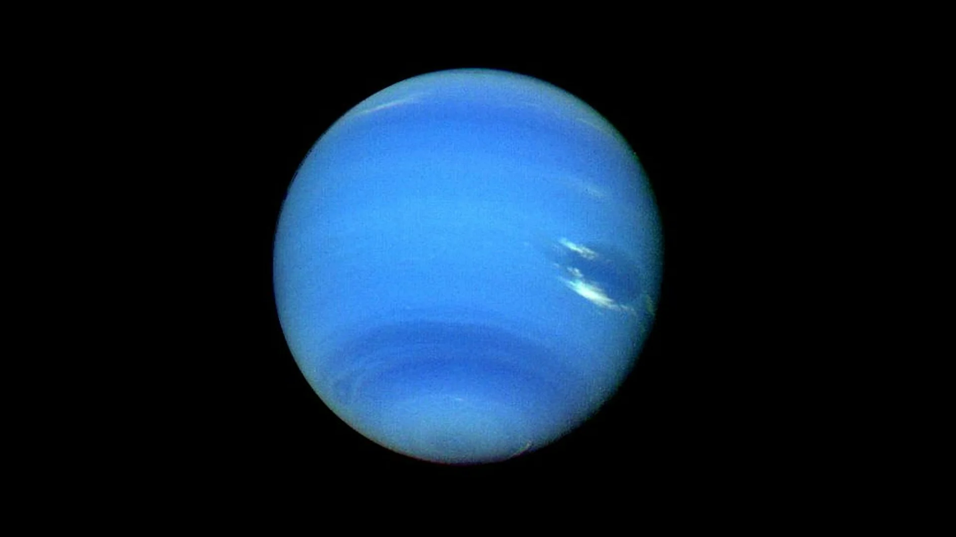Neptune - colour-enhanced - Voyager - NASA-JPL