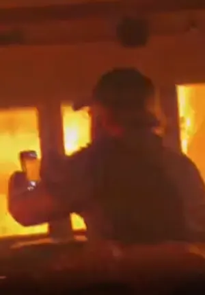 CN workers in viral video of train cab in wildfire safely escaped, railway confirms
