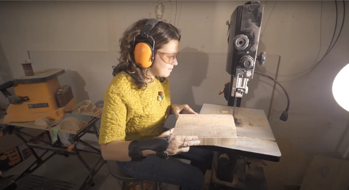 Amy Lockwood seen here working on her toyline, "Lockwood".