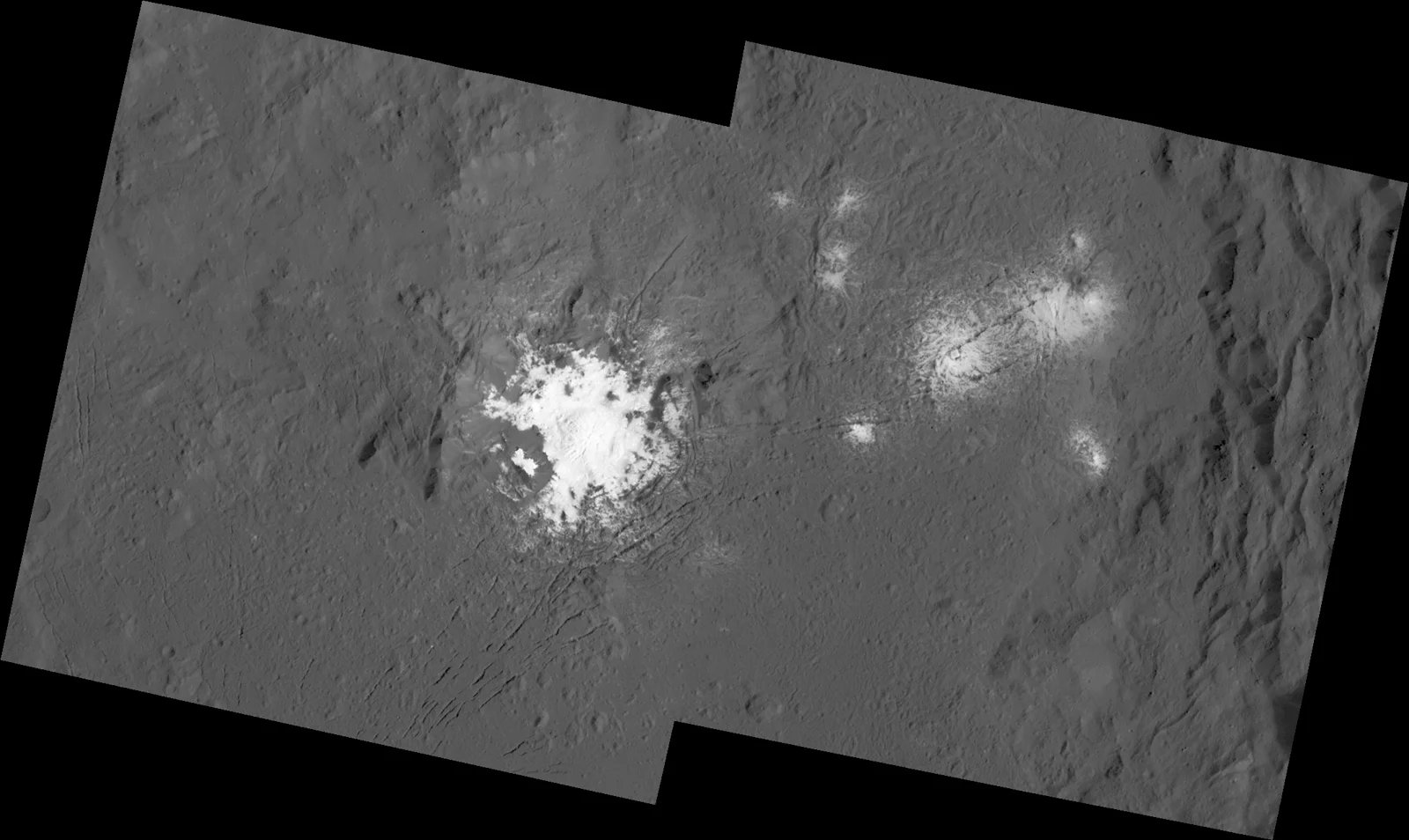 Occator Crater and Ceres Brightest Spots