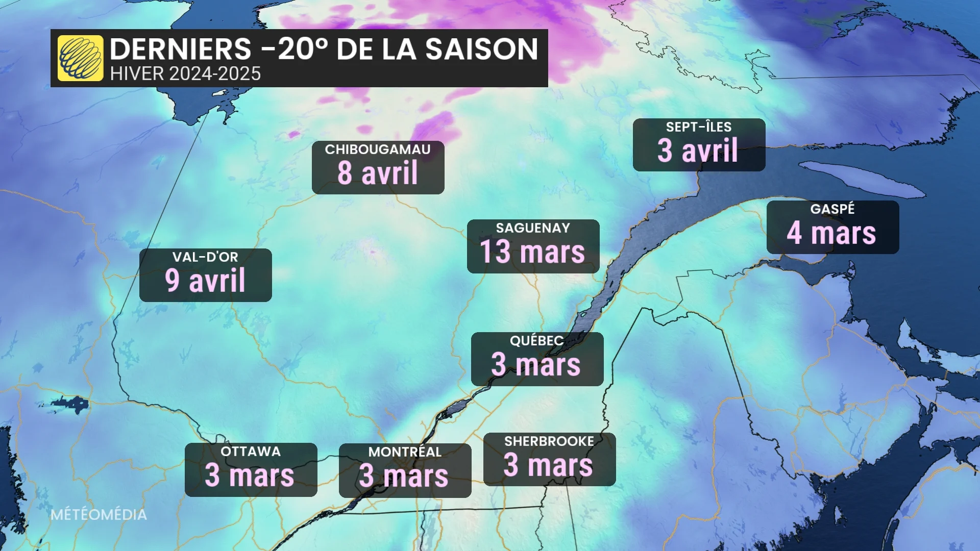 -20 degrés : le Québec n’est peut-être pas au bout de ses peines