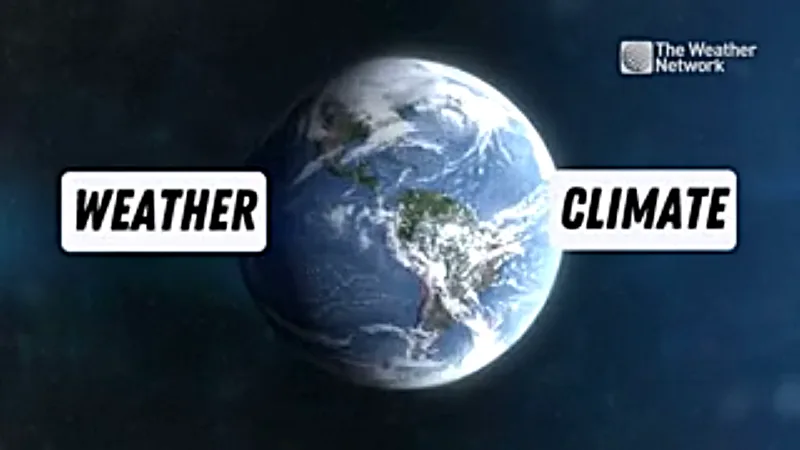 Weather versus climate graphic/TWN
