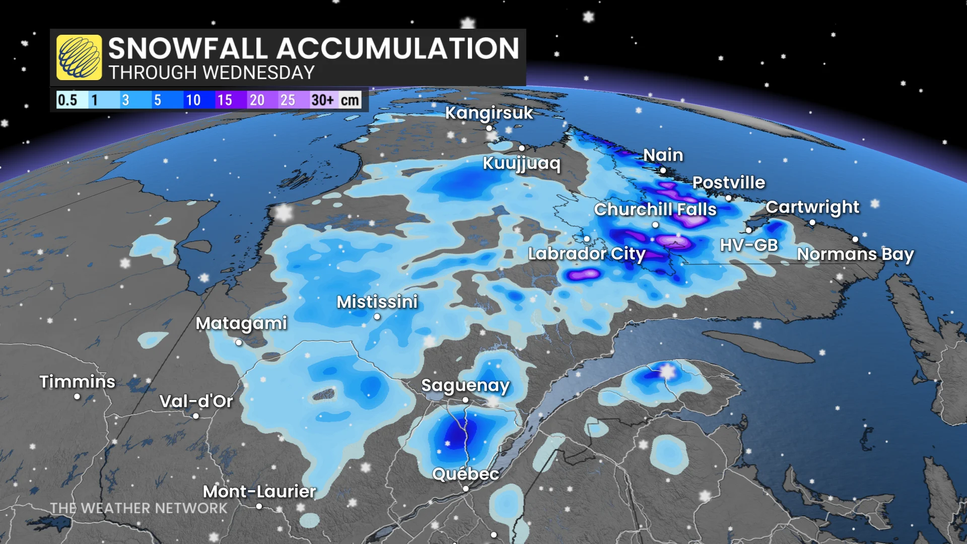Baron - Atlantic Canada snowfall - Oct5