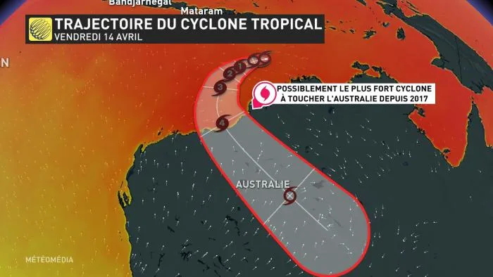 CYCLONE - TRAJECTOIRE