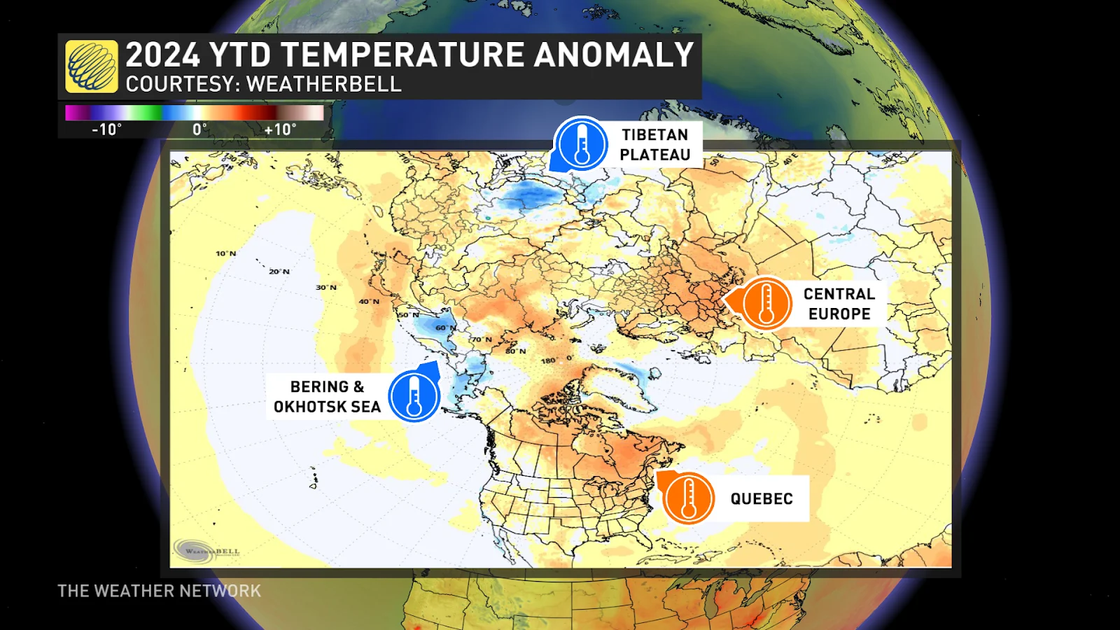 2024 year to date temperature anomaly