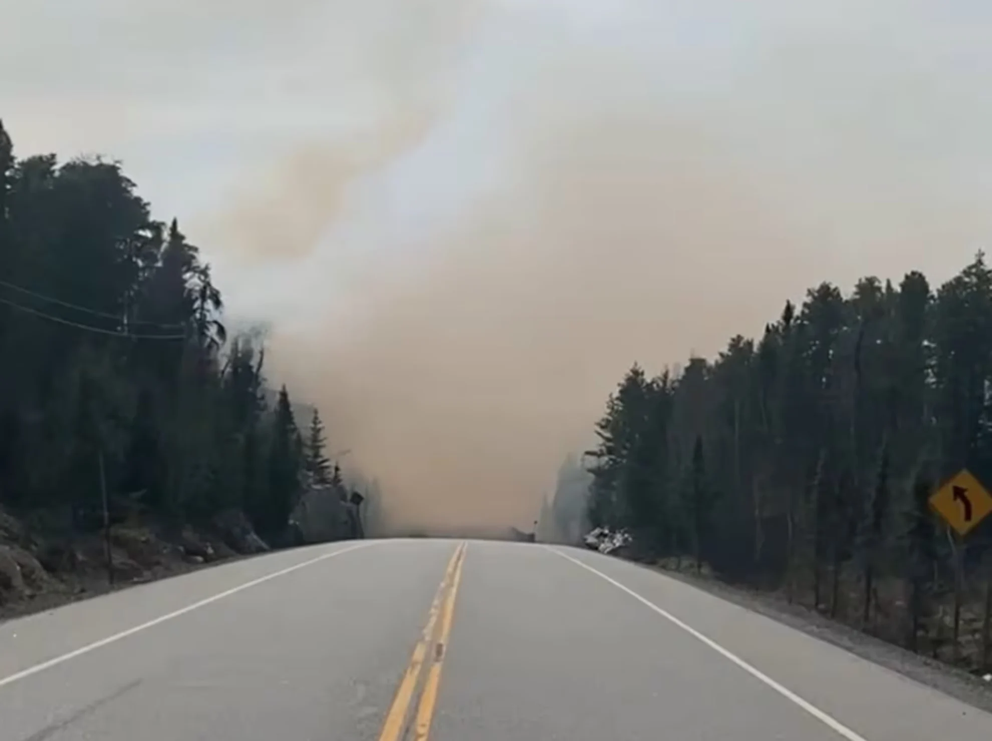 Highway 11 closure Fort Frances Ont wildfire - Ontario provincial police - Facebook