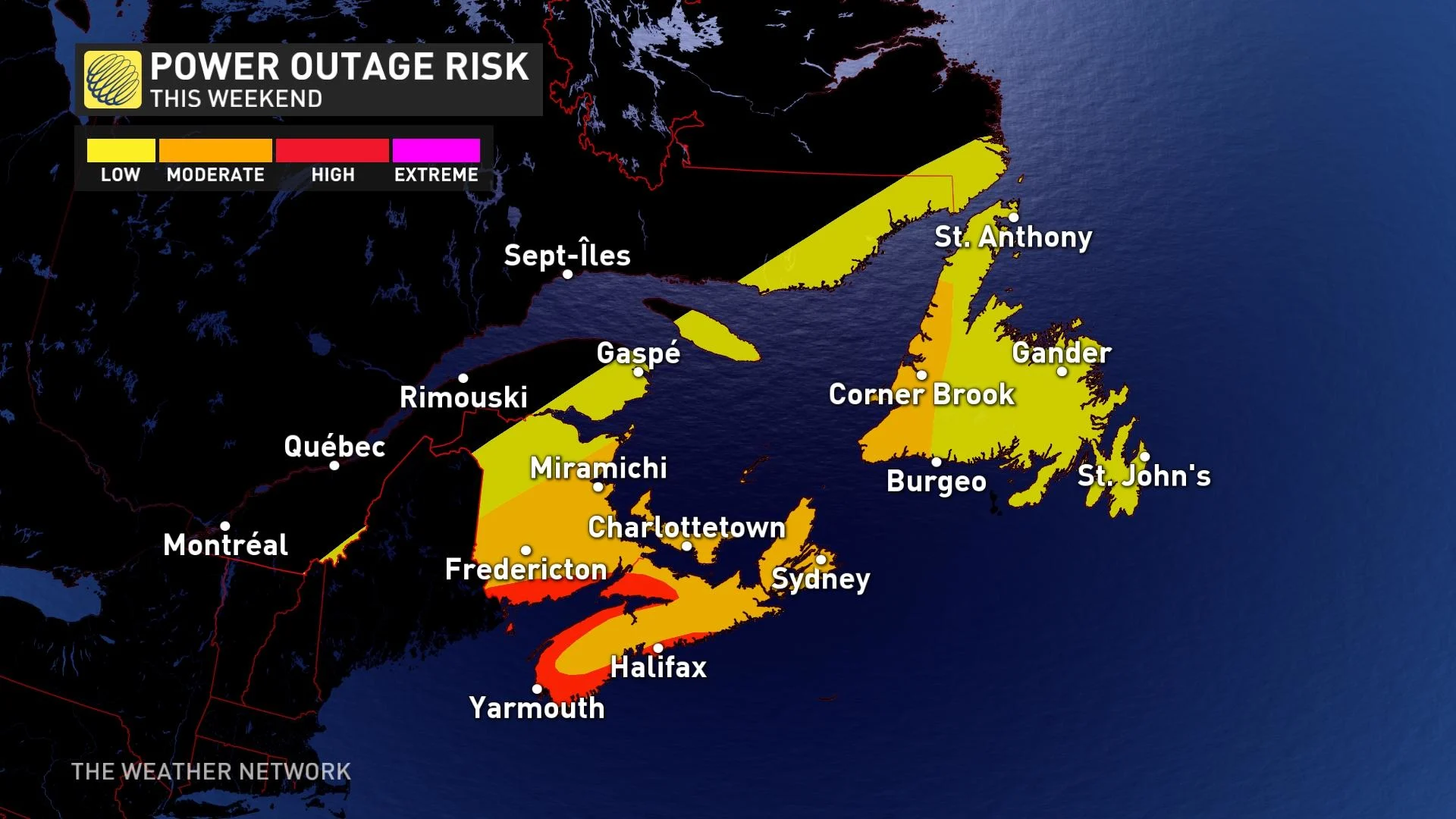Lee power outage risk Sept. 12