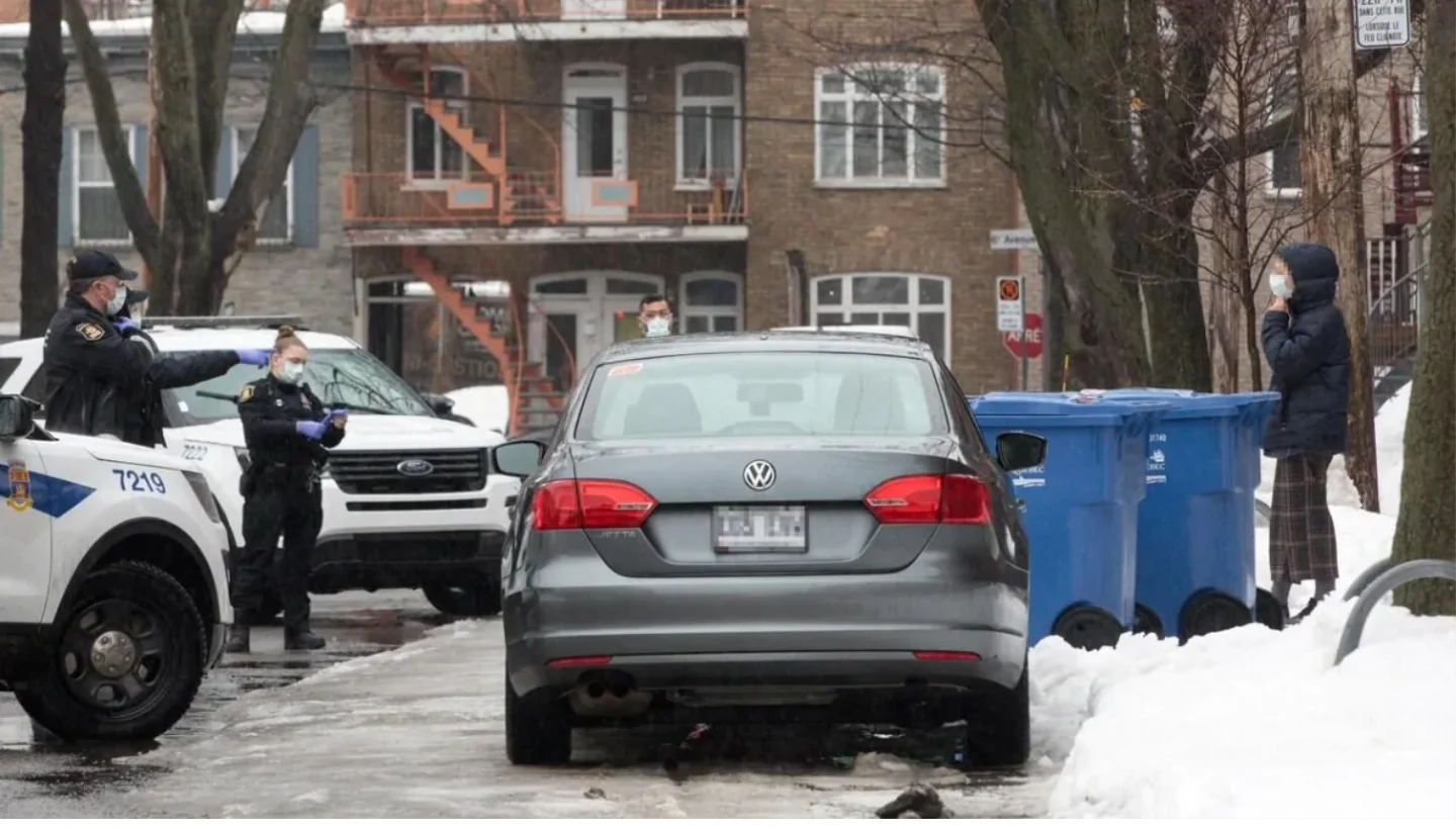 cbc: Quebec City police arrested the woman at around 2 p.m. on Friday on orders from the region's public health department. (Steve Jolicoeur)