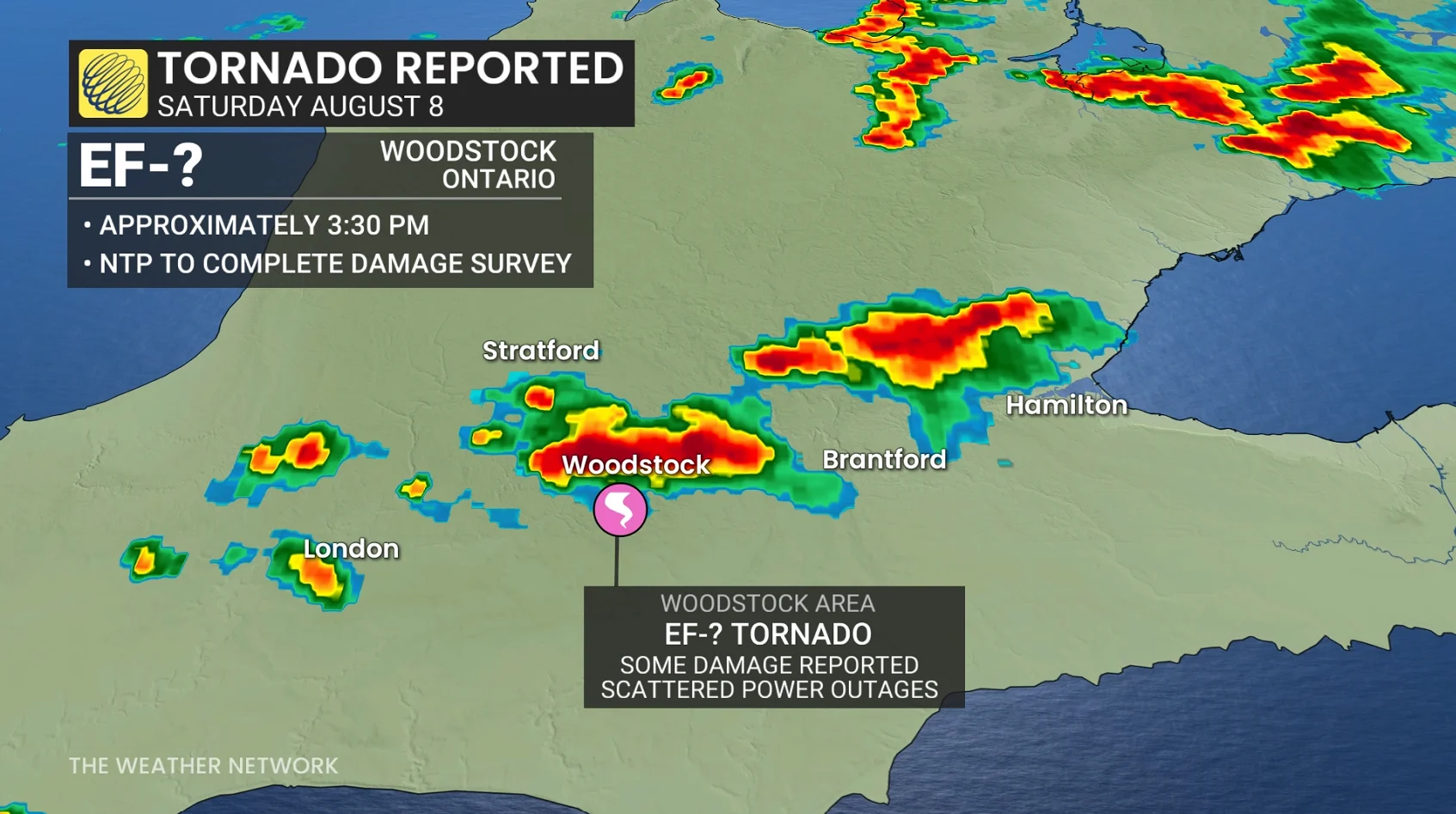 Woodstock Ontario Tornado August 8 2026
