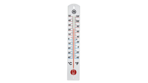 5” Indoor Outdoor Thermometer - Analog Thermometer Gauges for Temperature Updated, Round Dial Metal Wall Thermometers Large Numbers for Home, Patio