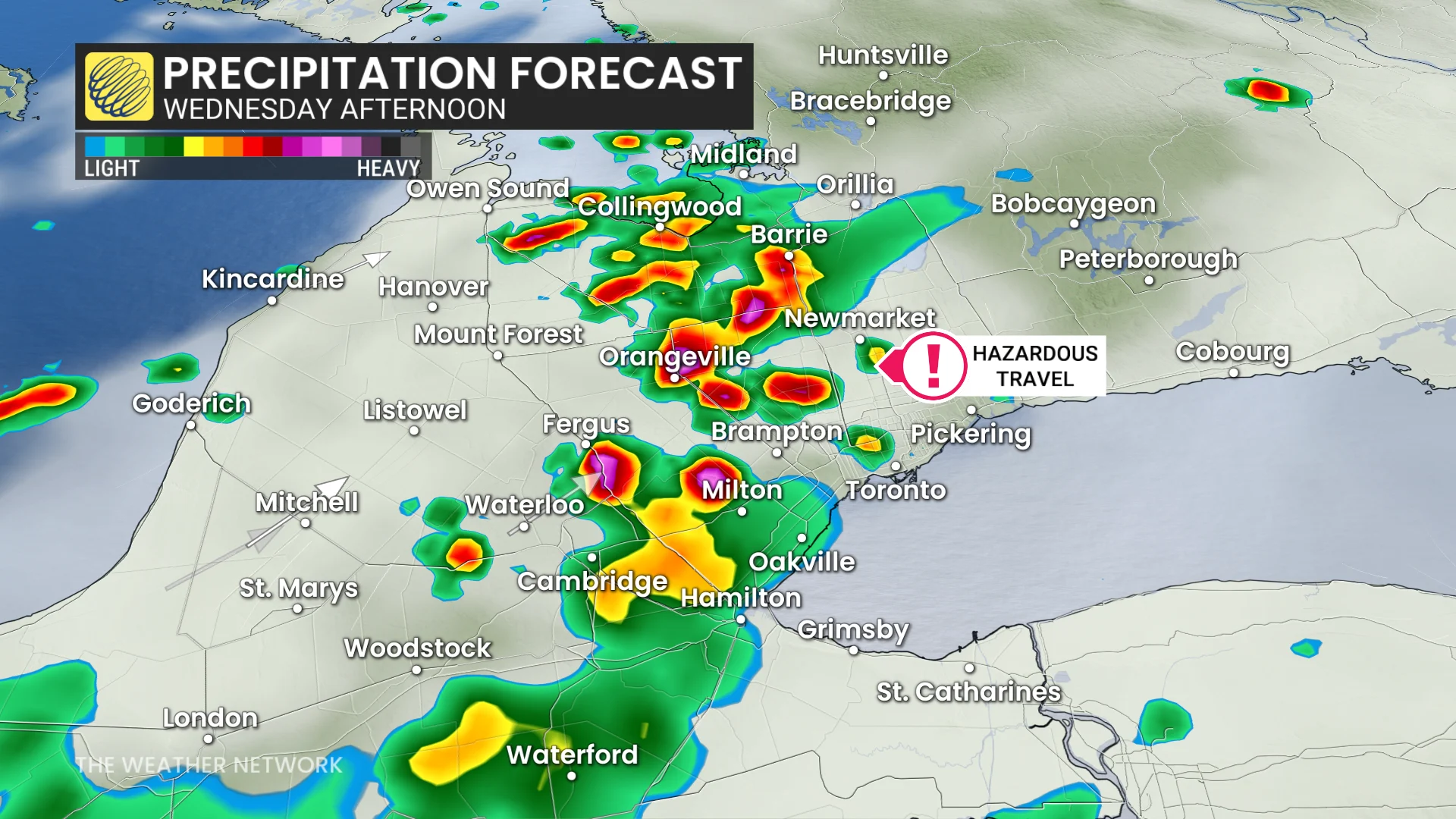 Baron - Wednesday afternoon precip Ontario - July9