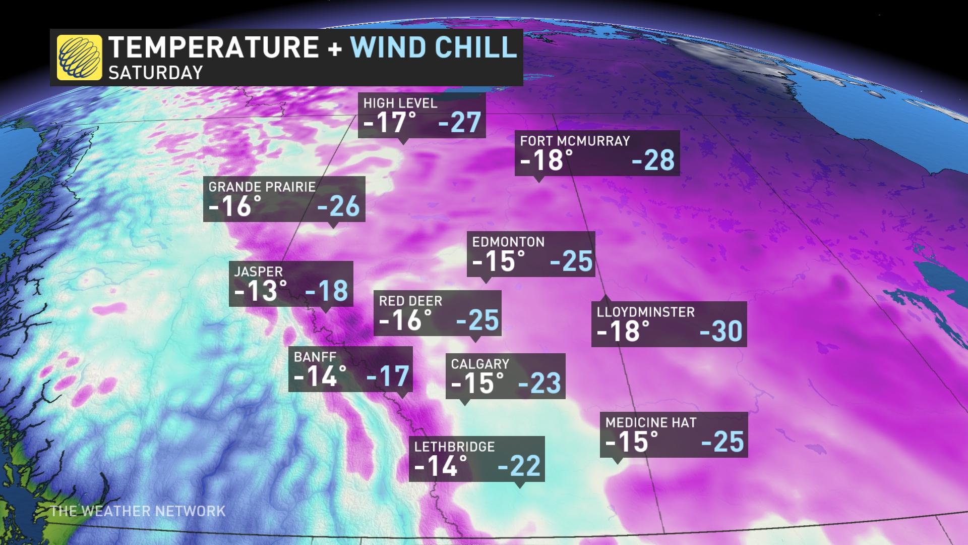 Baron - Alberta temperatures - Jan27