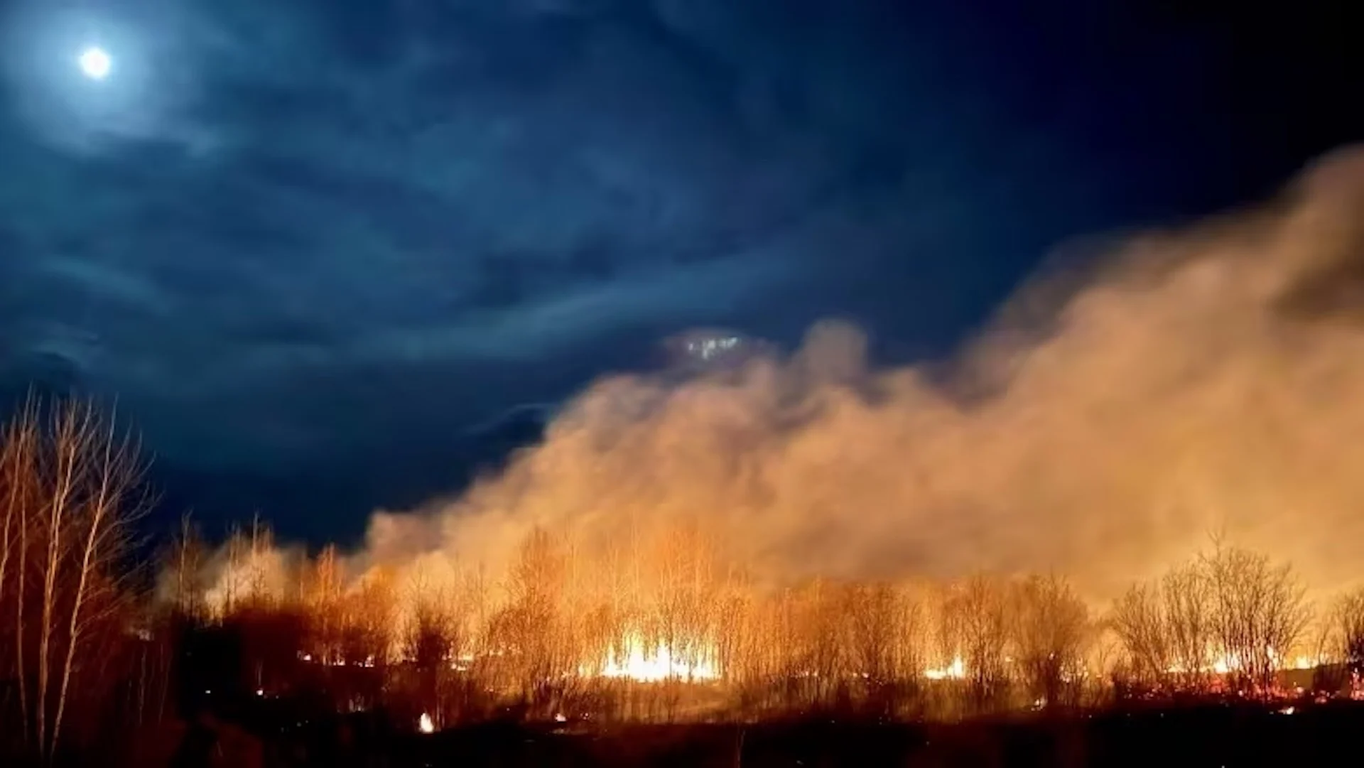 Wildfire smoke blankets province as brisk winds accelerate Alberta's fire risk