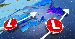 Two rounds of snow could bring up to 40 cm to parts of Atlantic Canada