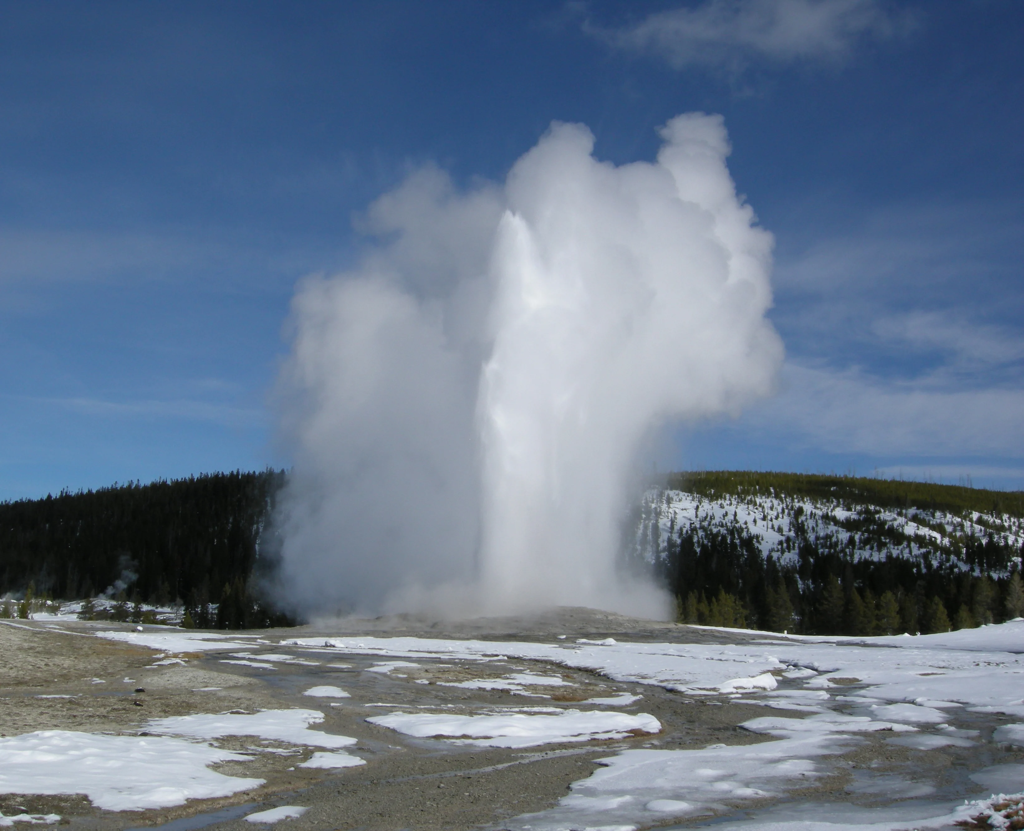 (NPS/Diane Renkin) Old Faithful Geyser Yellowstone National Park