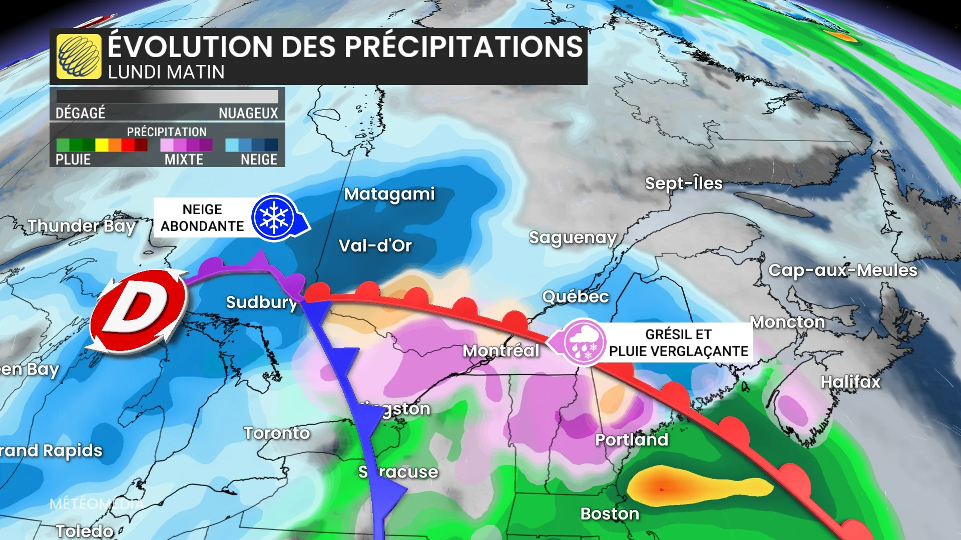 Verglas et 50 cm de neige