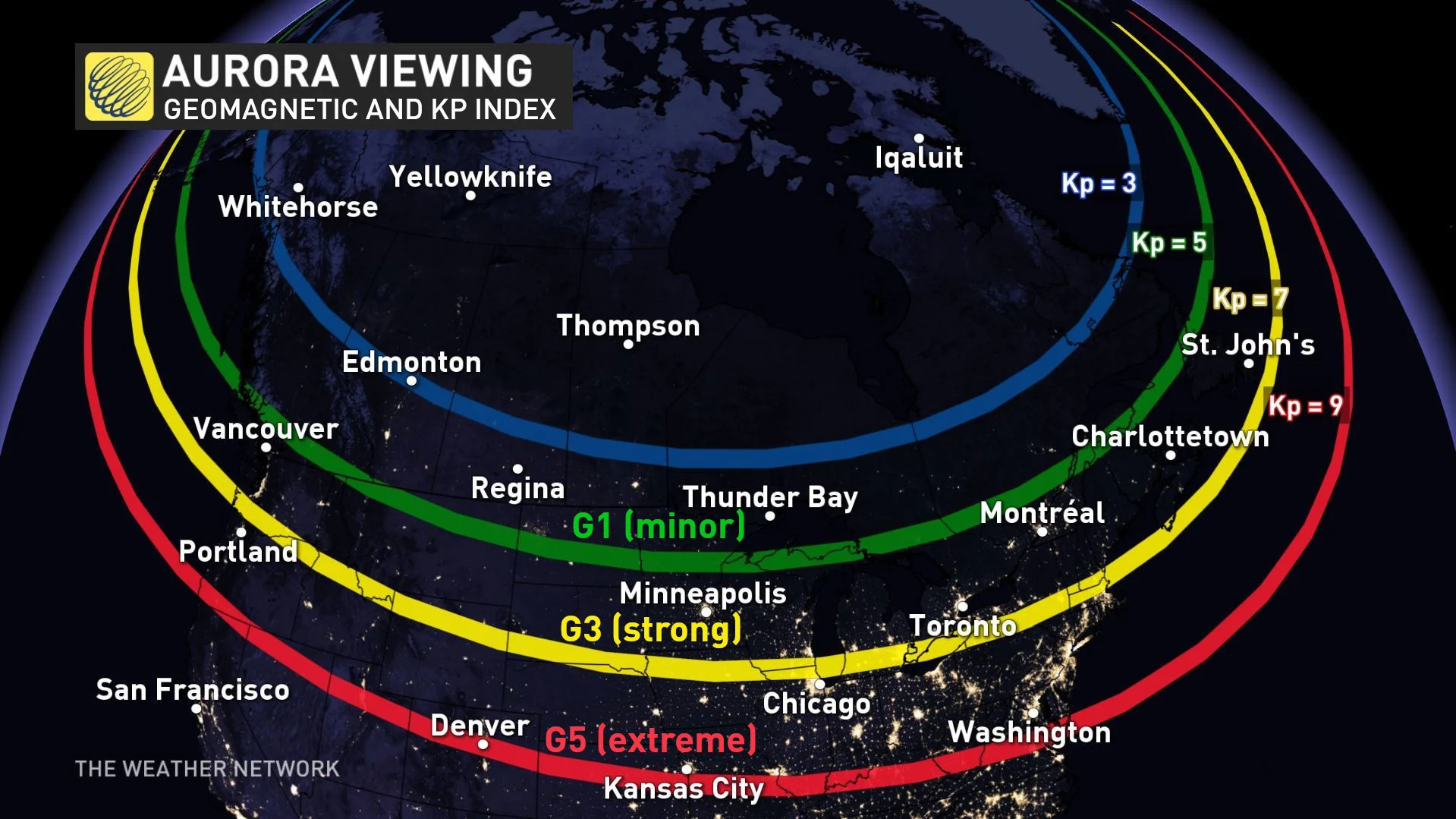 Auroras Geomagnetic Storm Kp Index