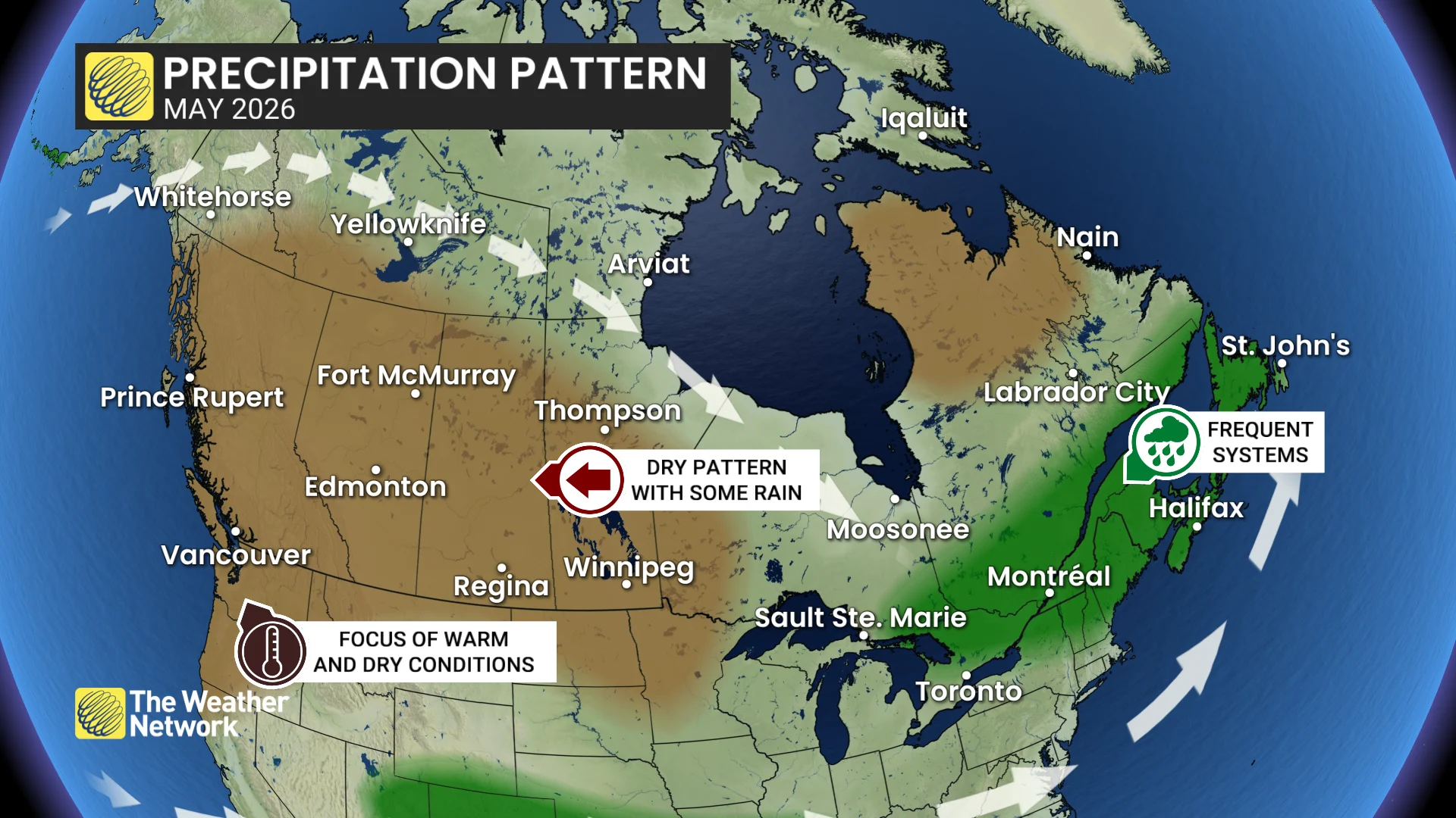 May 2026 Outlook Precipitation Pattern