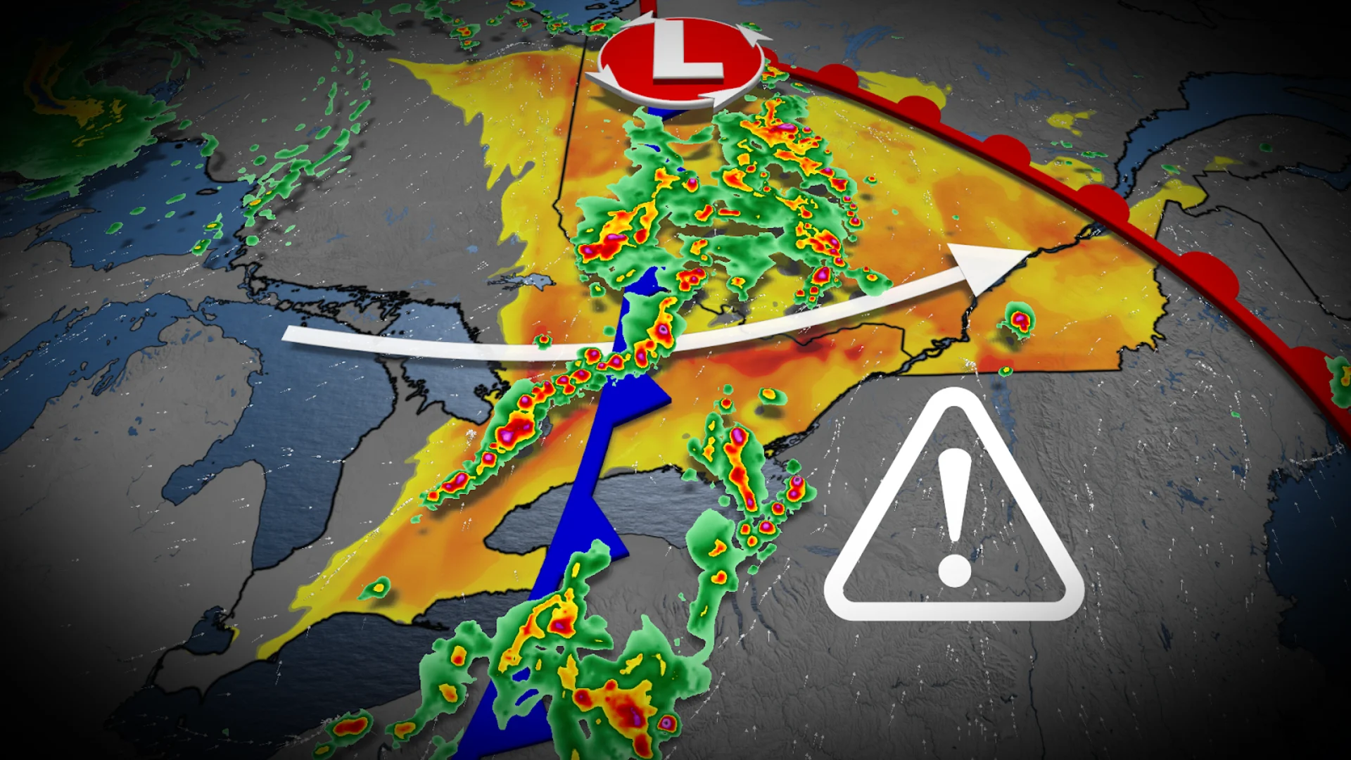 Multi-day severe thunderstorm threat targets parts of Ontario. See the risk areas, and timing, here