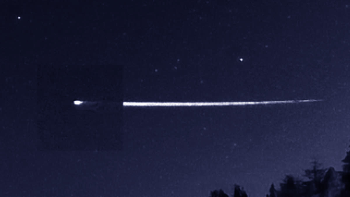 Rare 'Earthgrazer' put on a show over Europe before escaping back into space