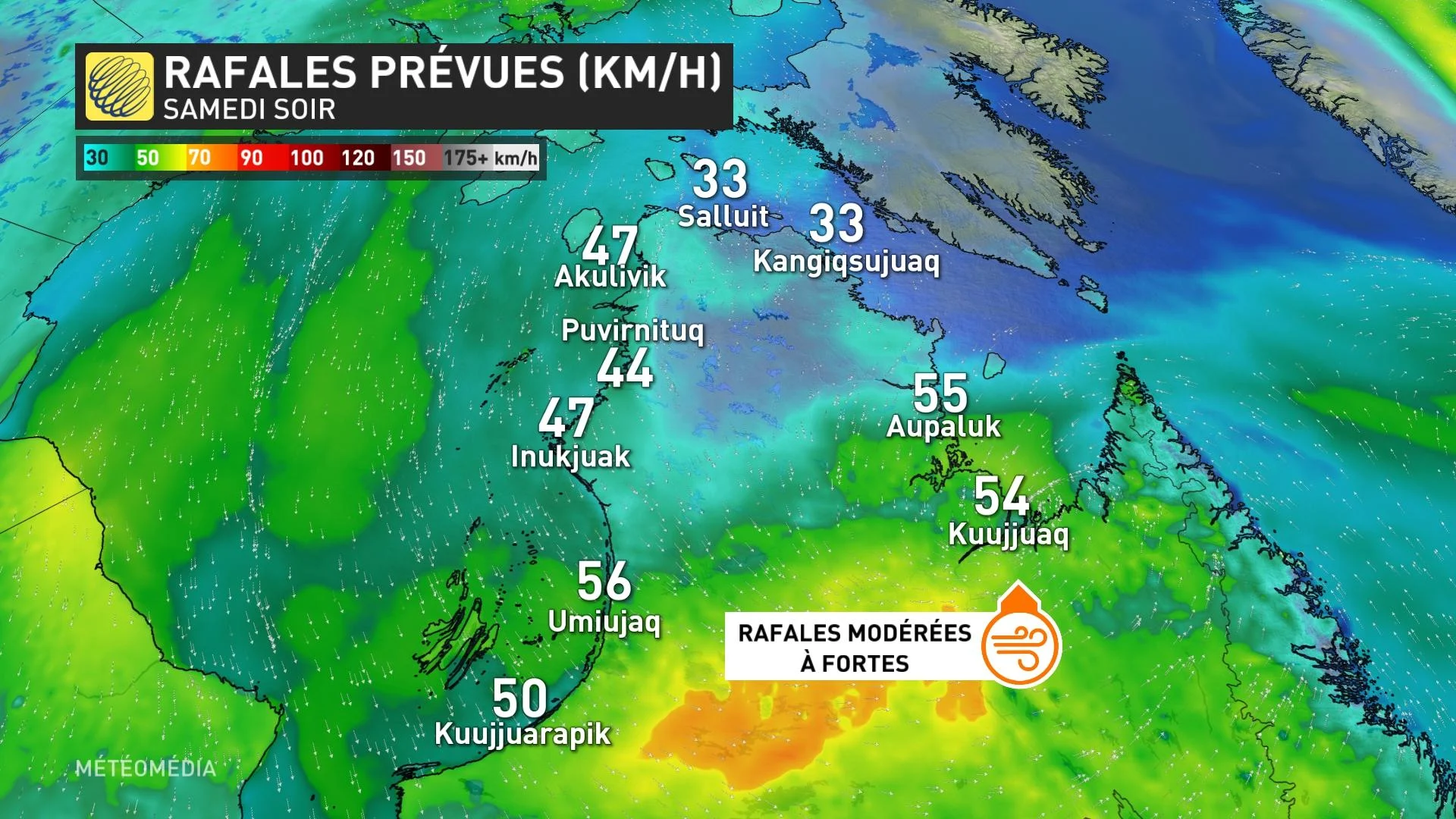 Neige nord québec - rafales