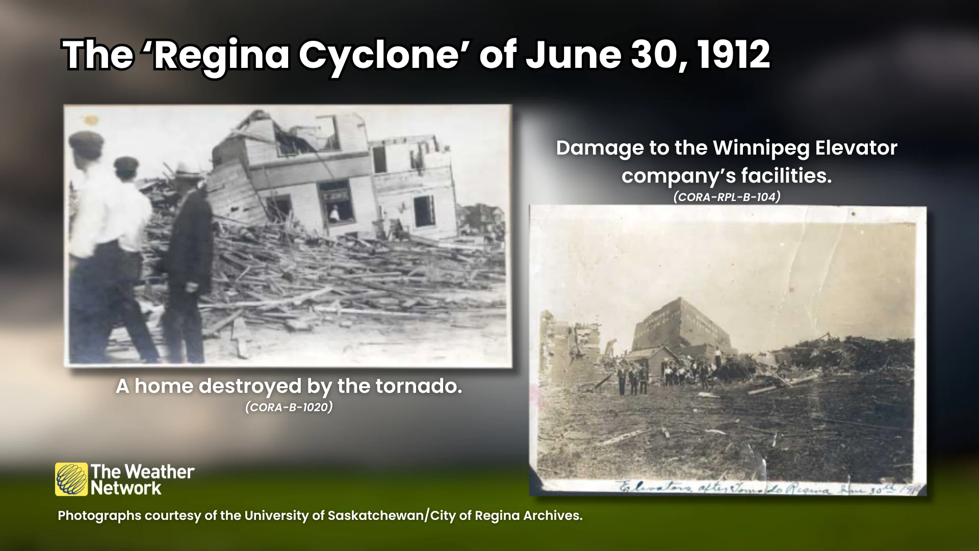 Regina Cyclone Tornado Photographs June 30 1912