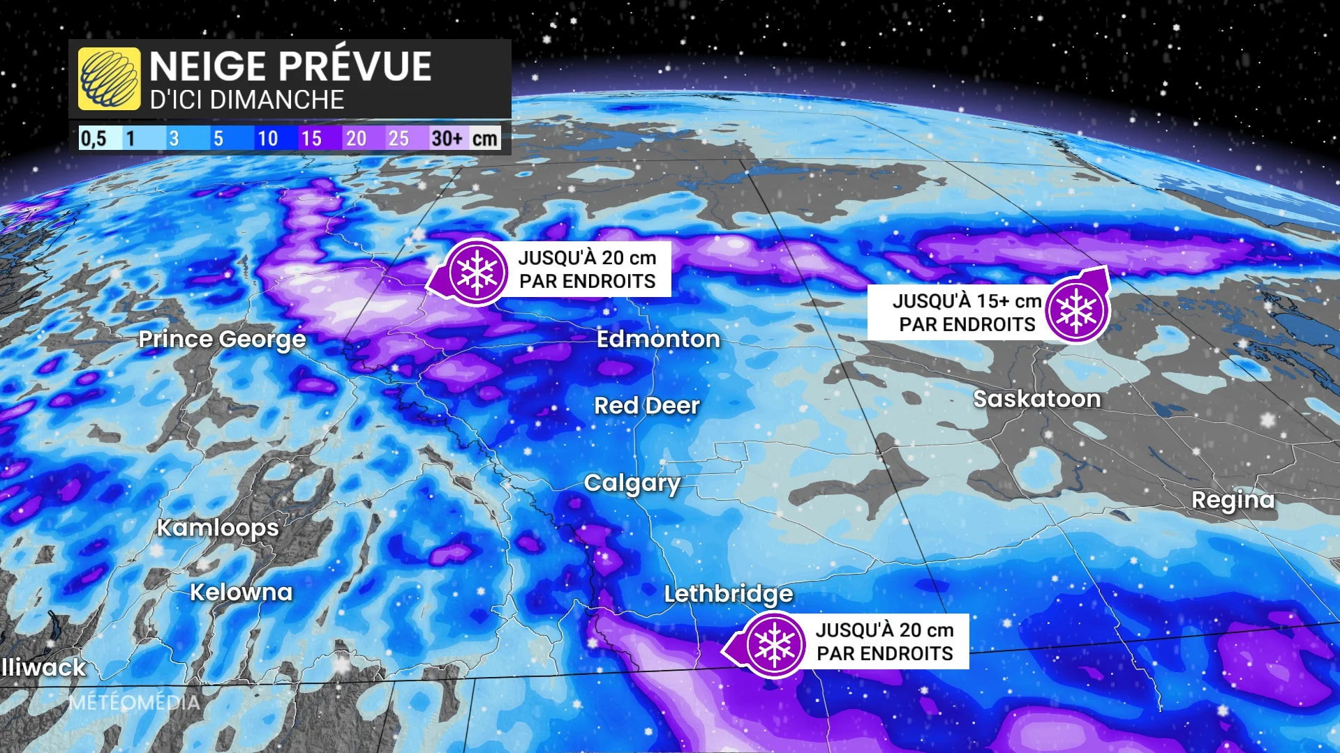 Action de grâce : la neige n’épargnera pas le Québec