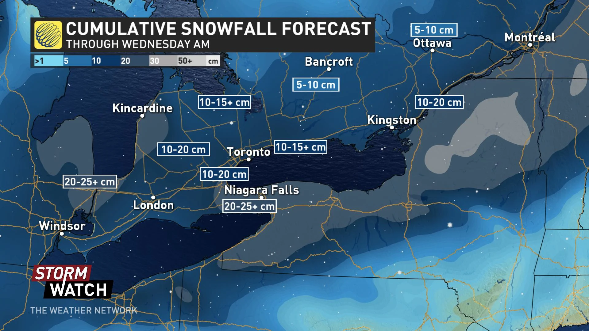 Ontario snow squalls