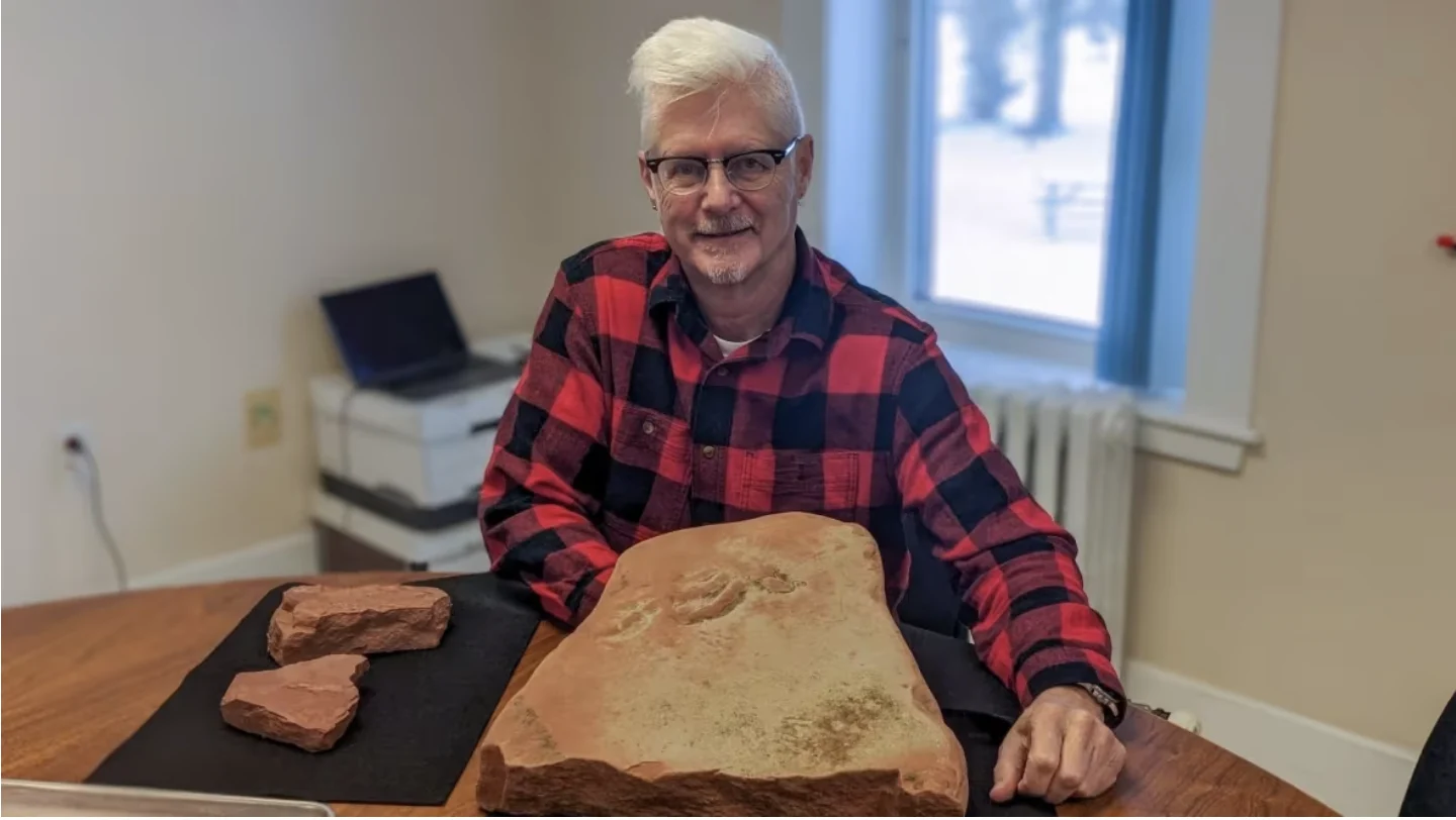 CBC: John Calder, a paleontologist who works for the provincial government as a consultant, says shoreline erosion has also had some benefits. (Shane Hennessey/CBC)