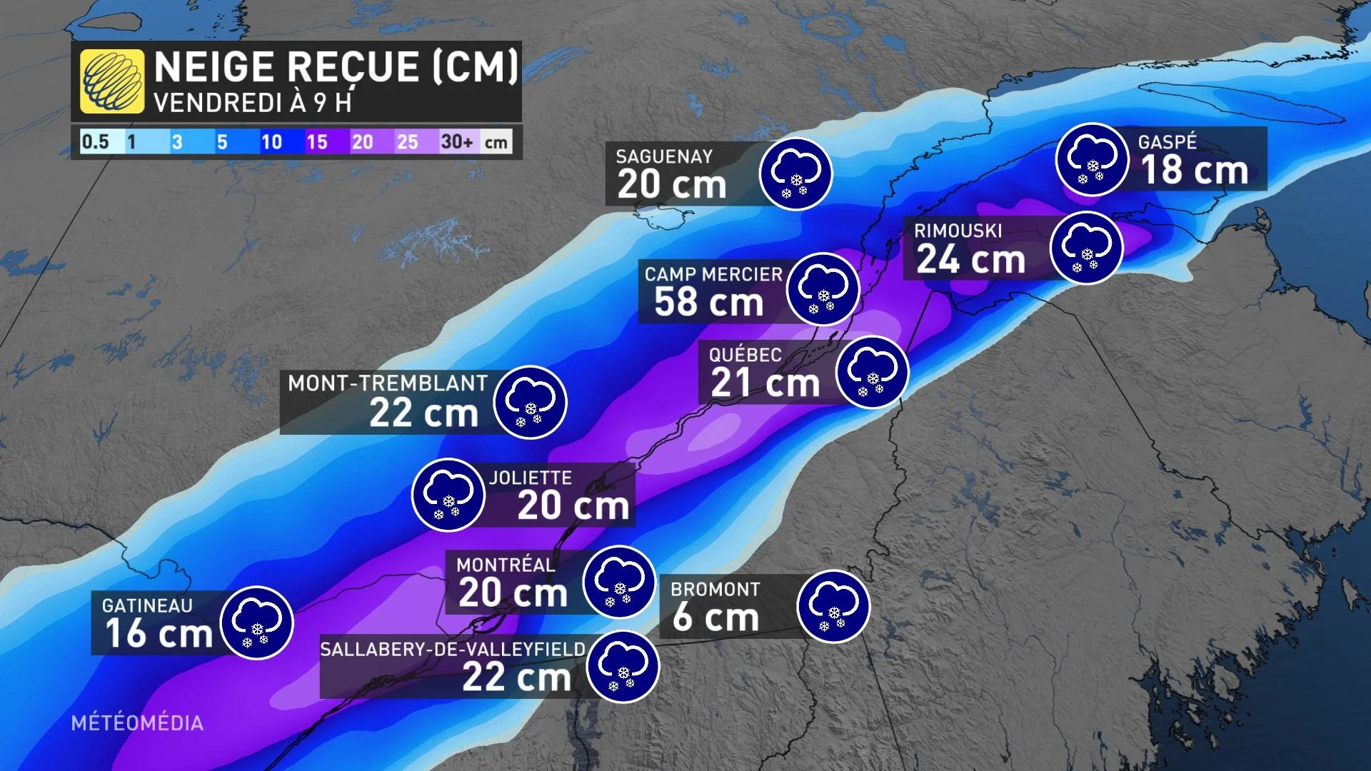 Neige recue 9h