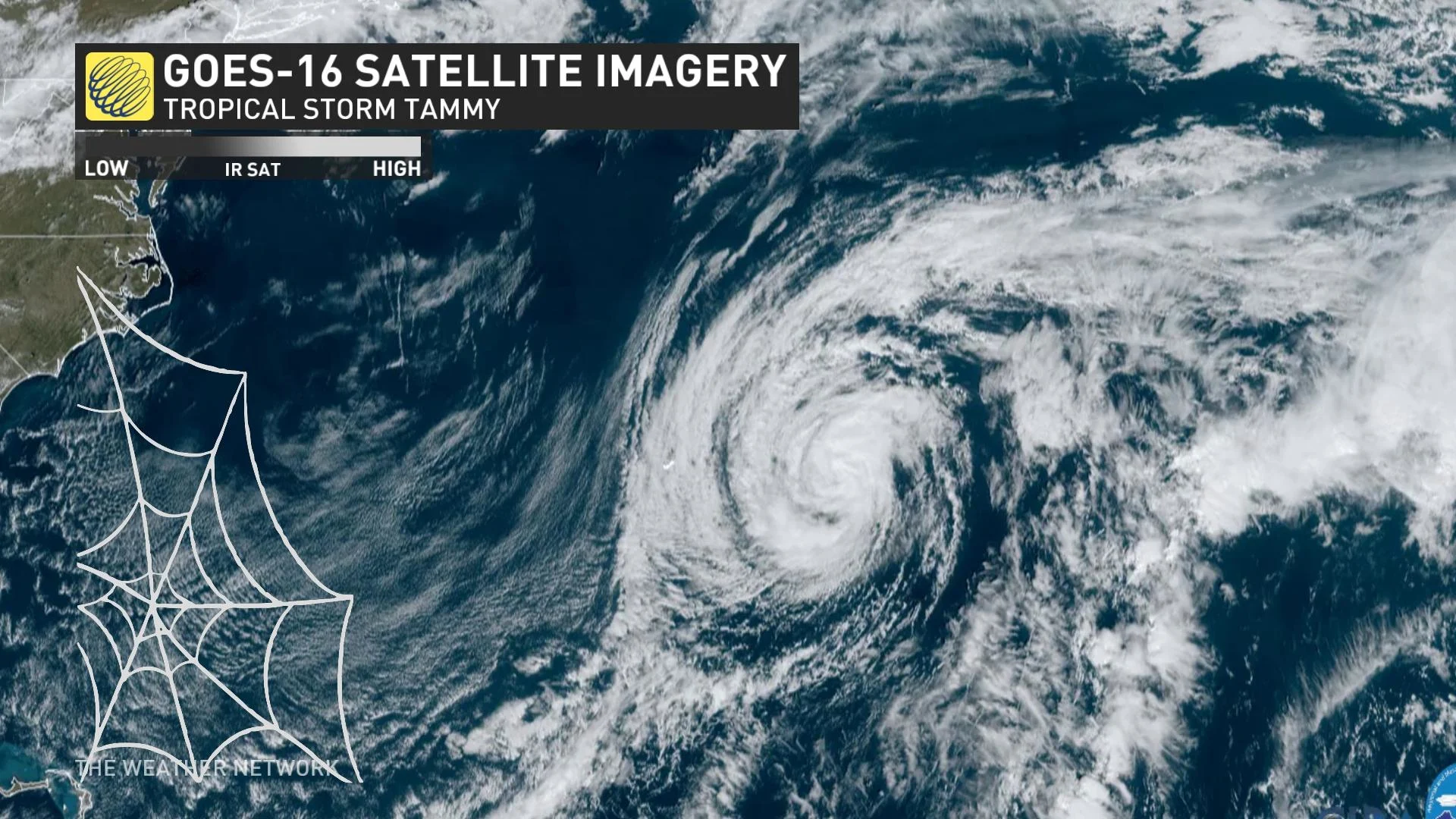 Tropical Storm Tammy Satellite October 27 2023