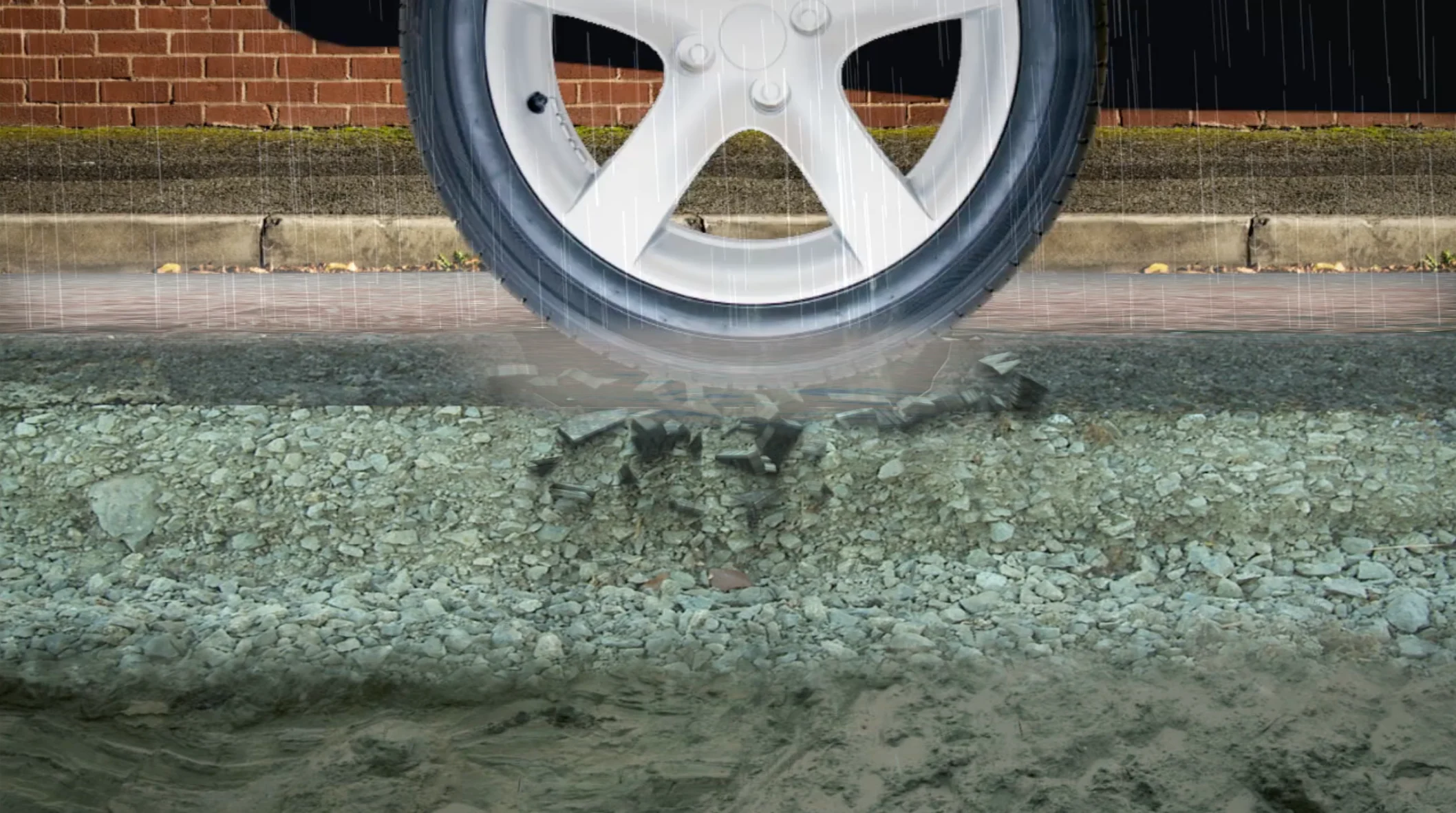 The Weather Network - driving over pothole